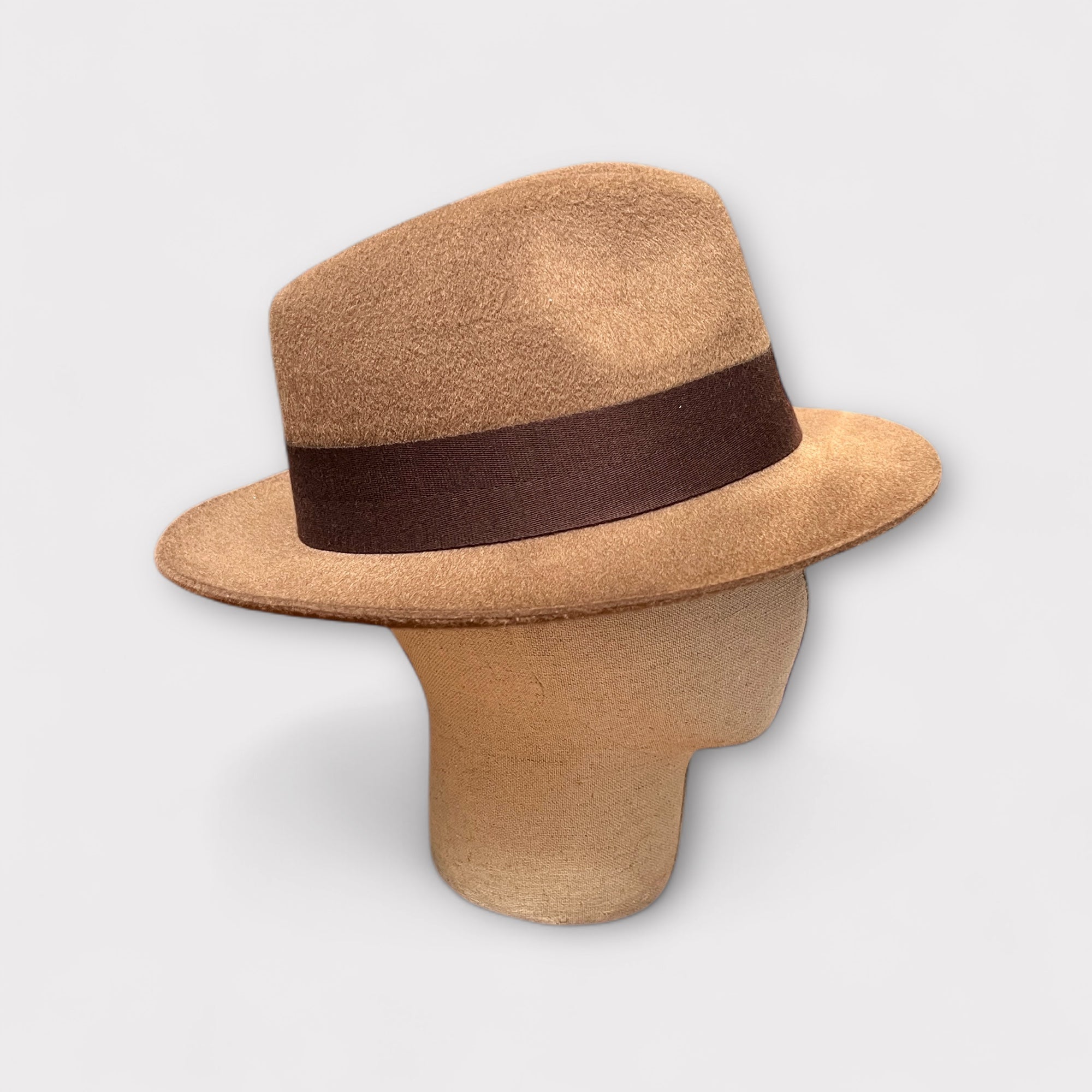 Fedora Hat Felt Hare Tobacco Stetson