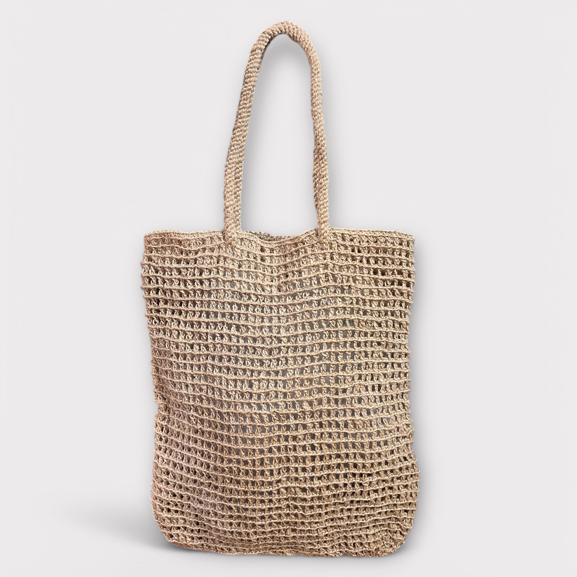 Shopping Bag In Juta Color Corda Crochet