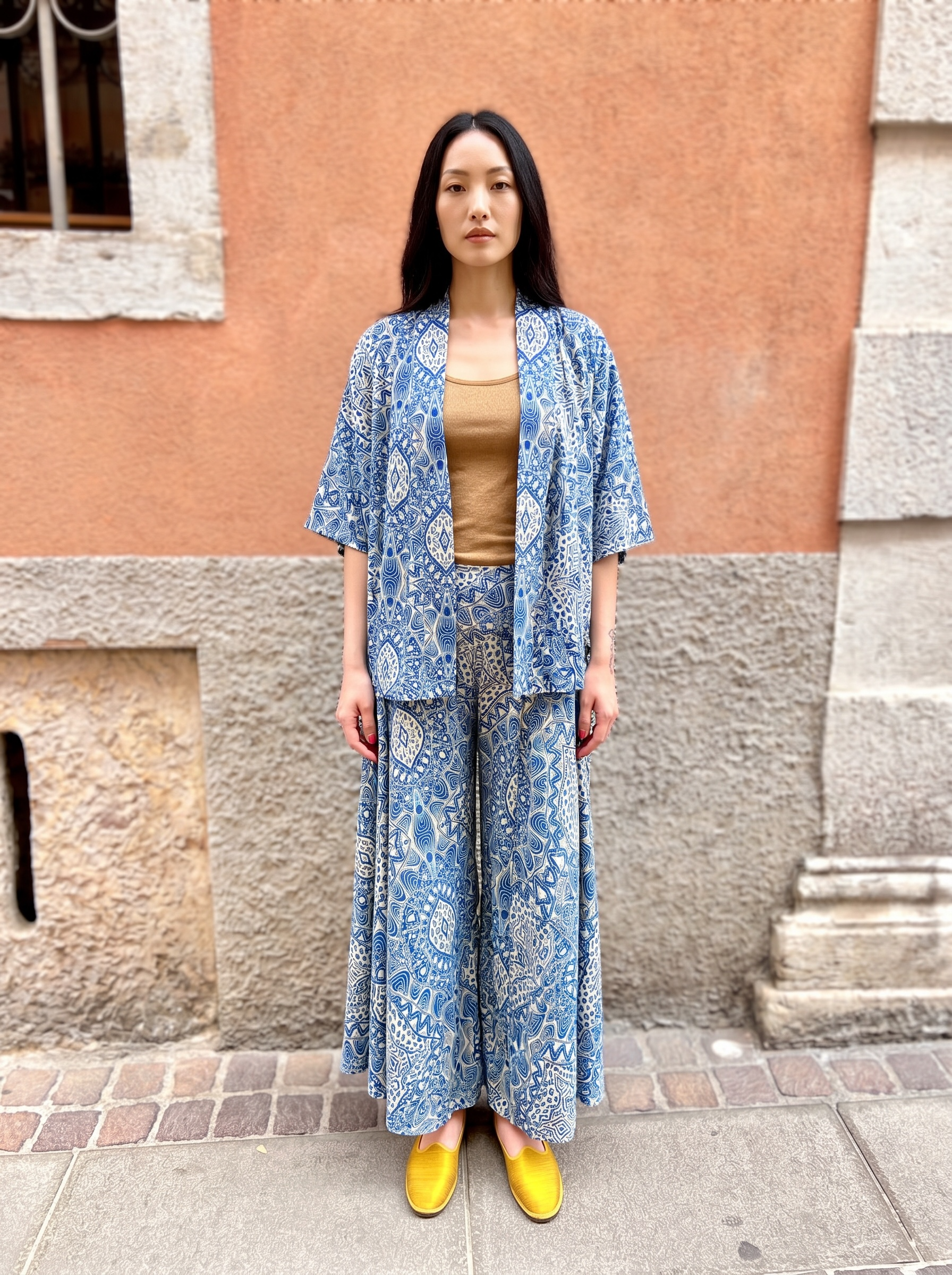 Giacca Donna Kimono In Misto Seta