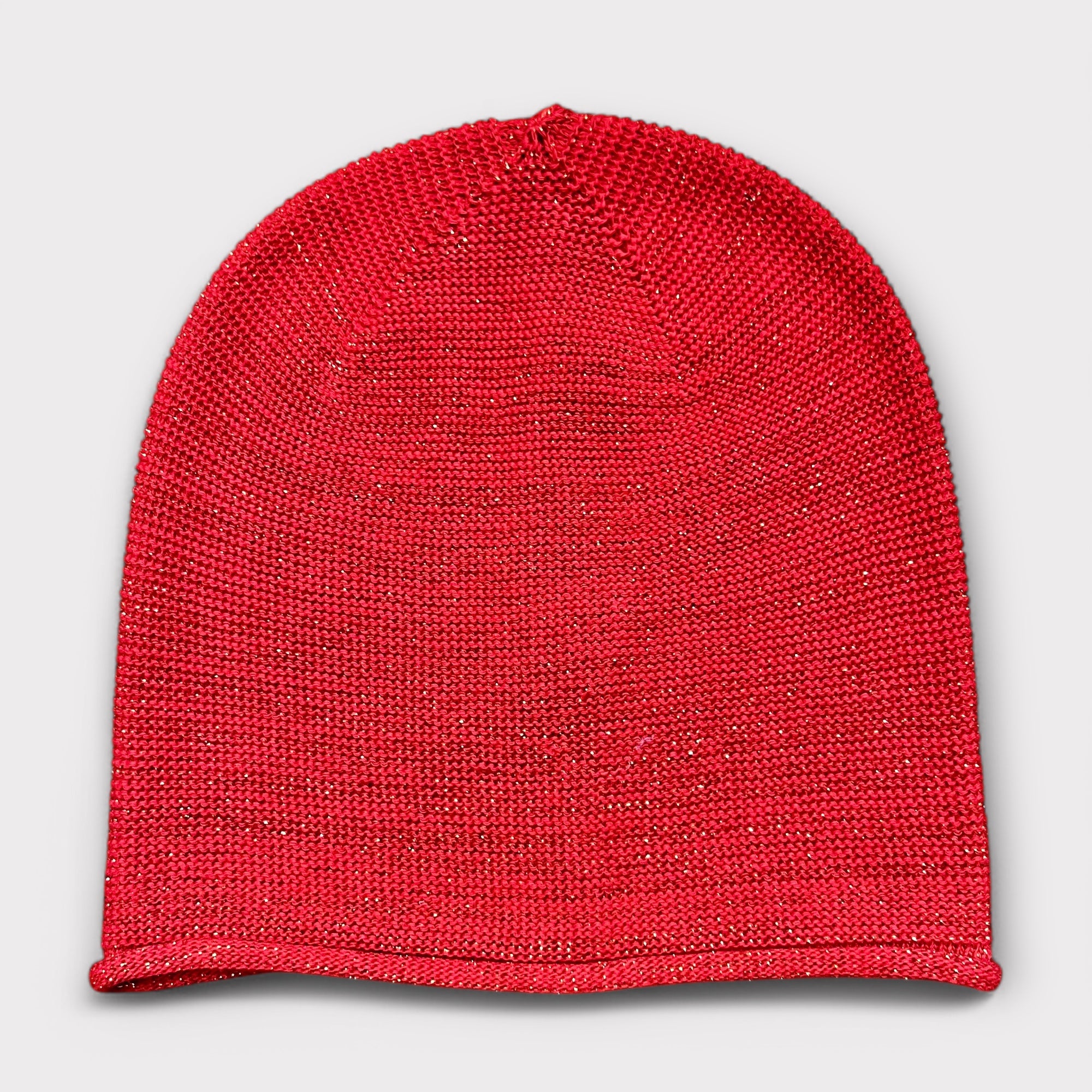 Berretto Beanie Lungo di Cotone con Lurex