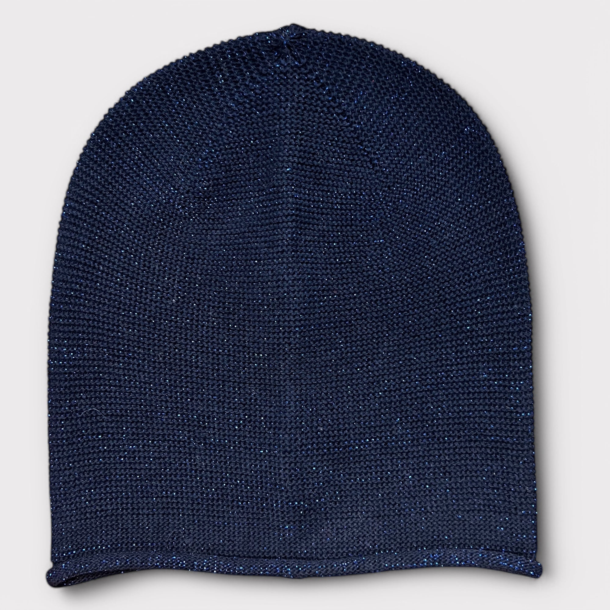 Berretto Beanie Lungo di Cotone con Lurex