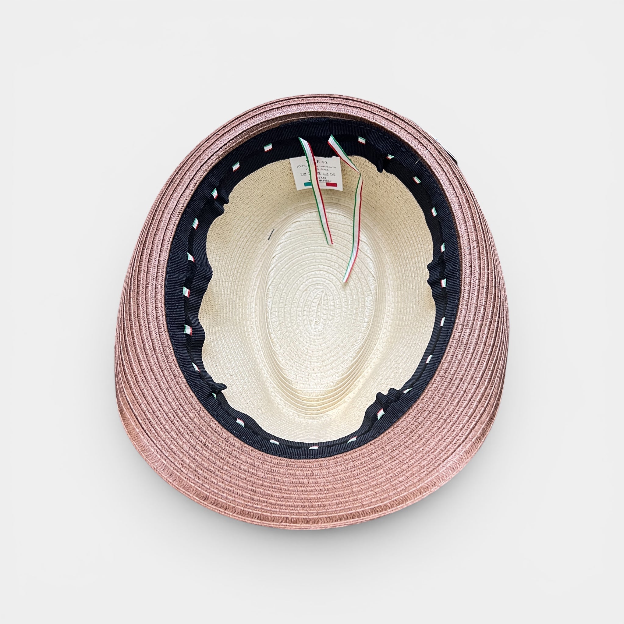 Cappello Trilby Estivo In Papier Bicolor - Cappelleria Bacca