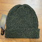 Berretto Beanie In Lana A Coste Fisherman Out Of Ireland Blu