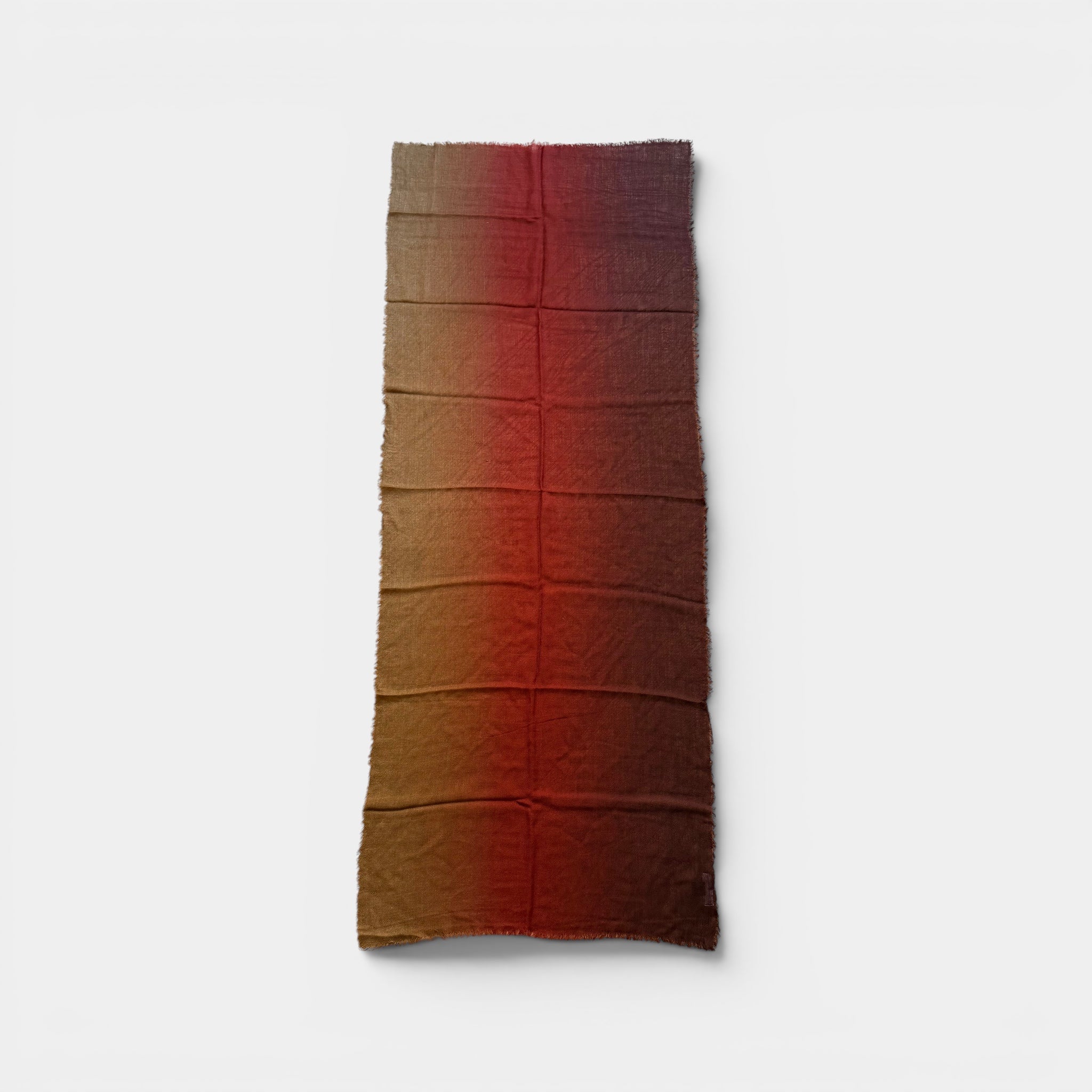 Sciarpa Stola In Tessuto Sottile Di Pura Lana Merinos Unisex 70x180 cm Colore Sfumato