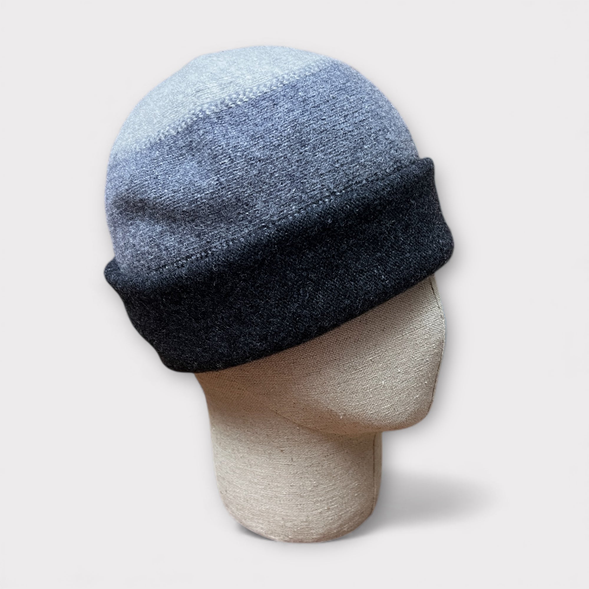 Berretto Beanie In Panno Di Lana Tricolor Kopka