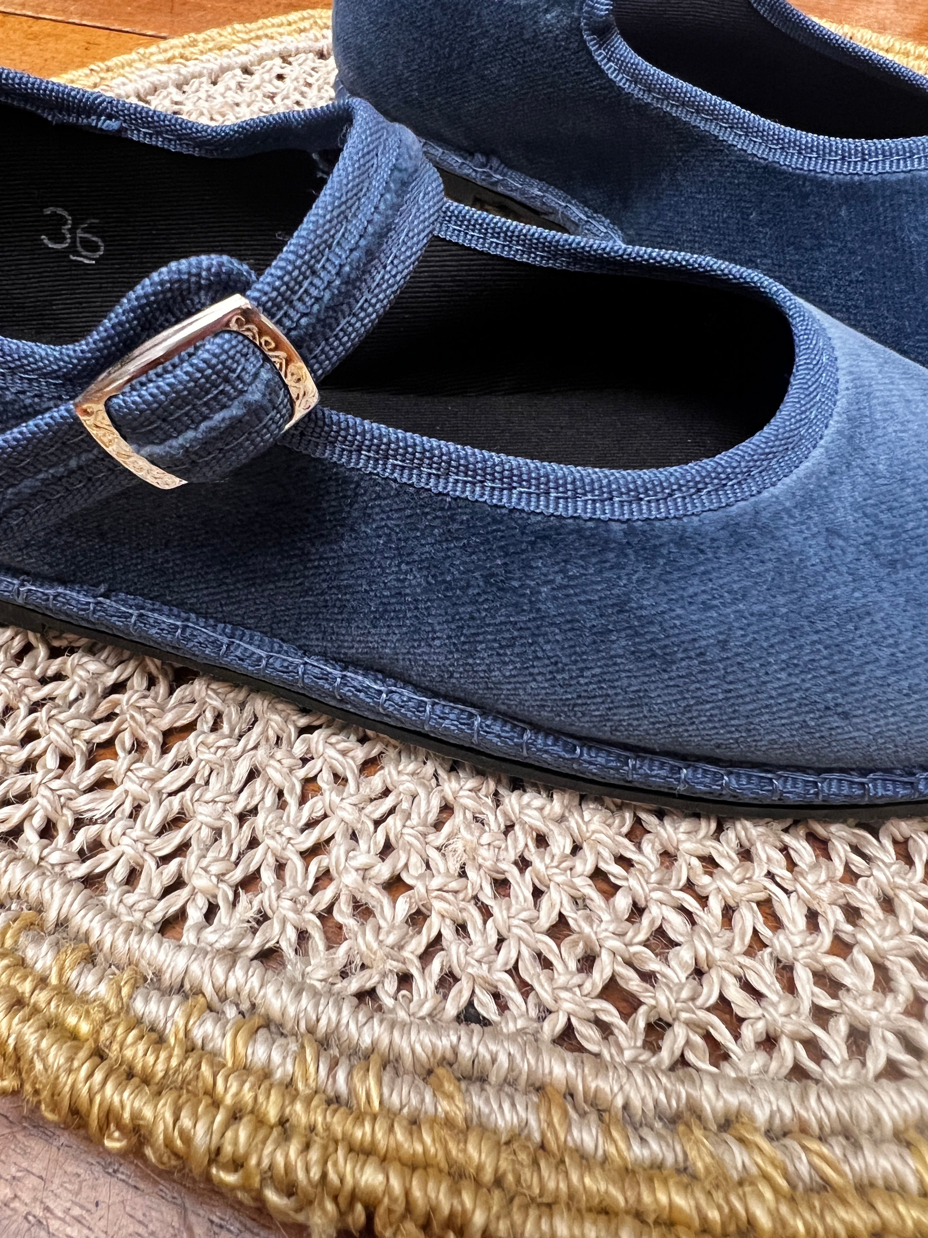 Friulane Originali Mary Jane Con Fibbia In Velluto Carta Da Zucchero – Donna Artigianali Fatte A Mano