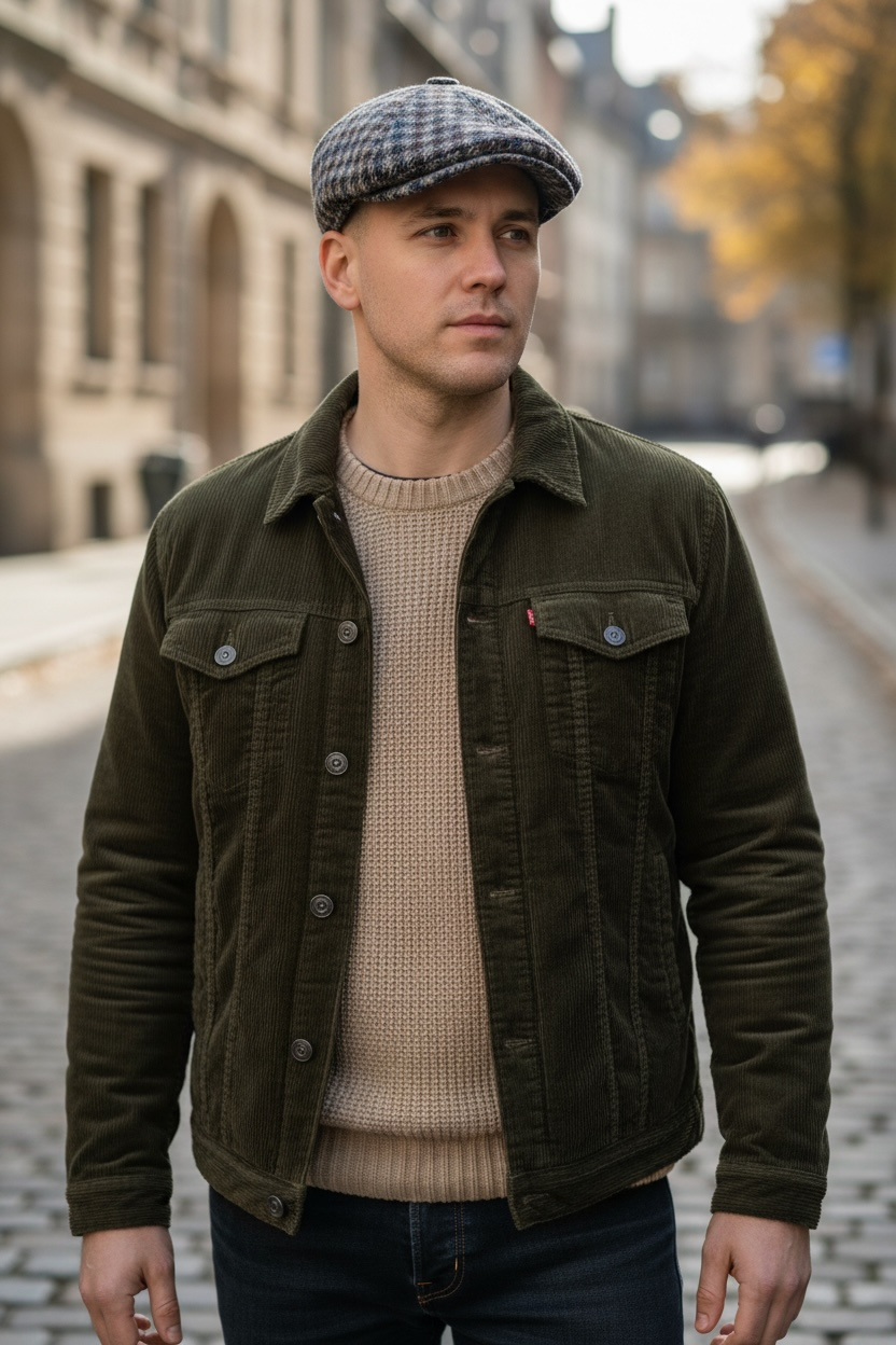 Coppola In Pura Lana 6 Spicchi Con Paraorecchie