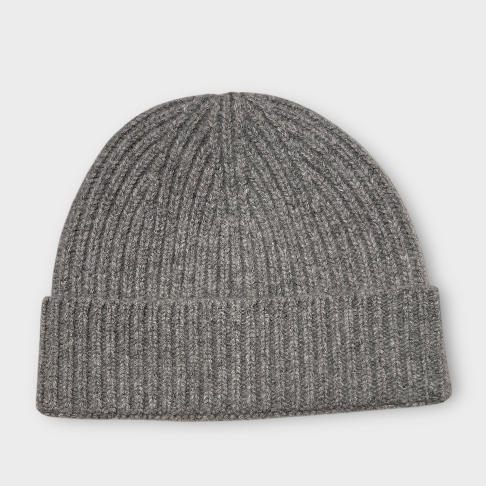 Berretto In Maglia di Puro Morbidissimo Yak Con Risvolto