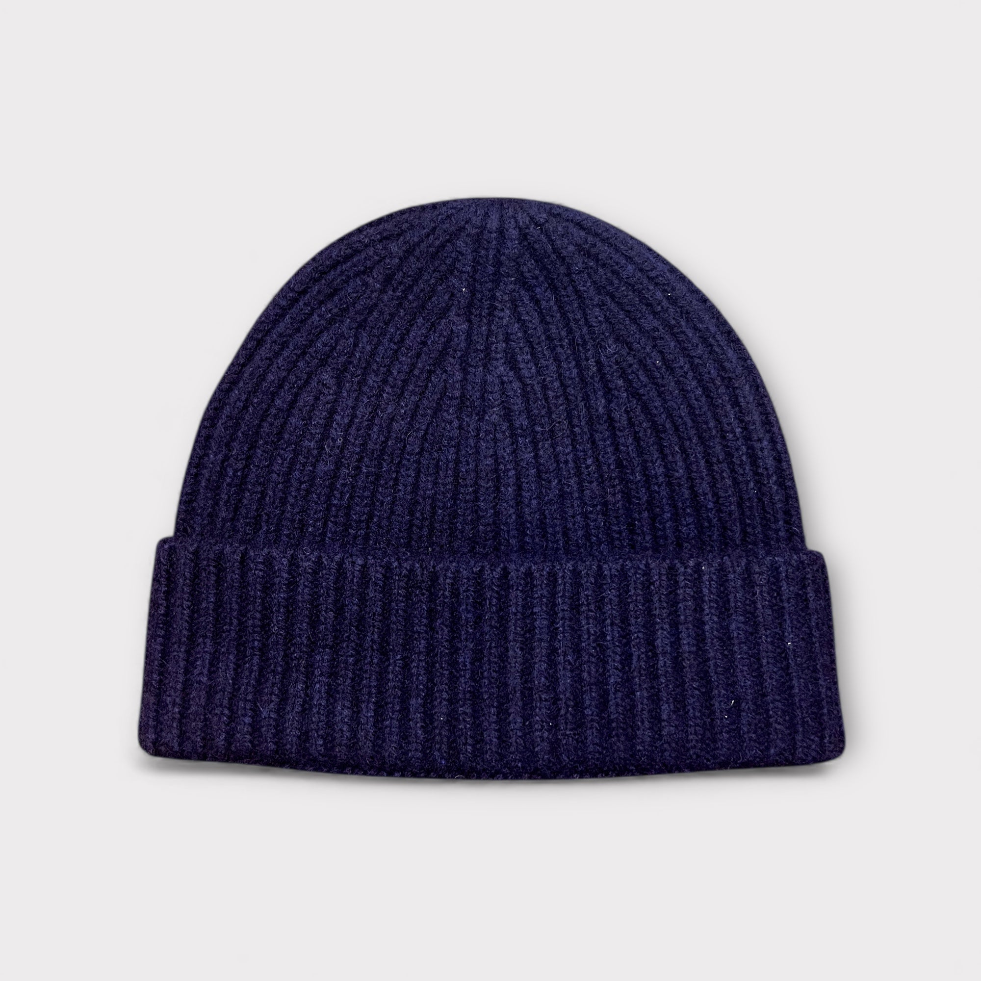 Berretto In Maglia di Puro Morbidissimo Yak Con Risvolto