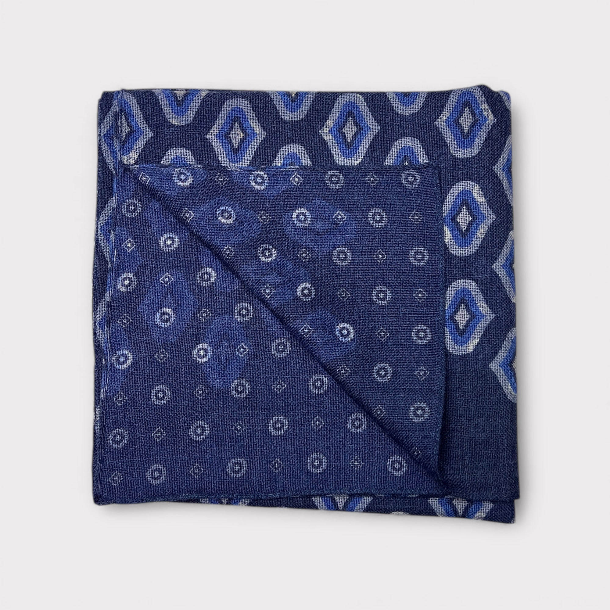 Sciarpa Uomo In Tessuto Di Lana Fantasia Reversibile 45 cm x180 cm