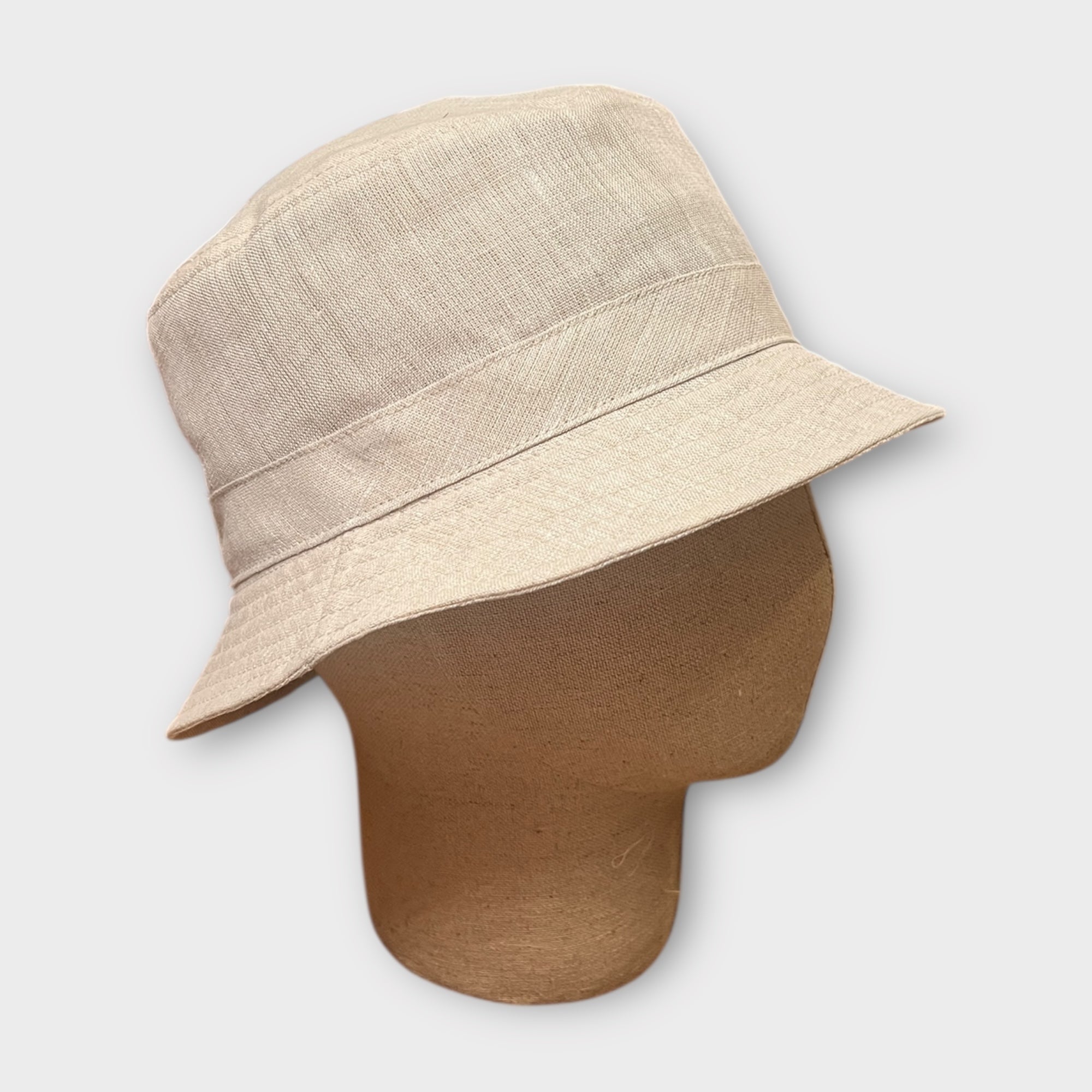 Cappello Pescatore Bucket In Lino
