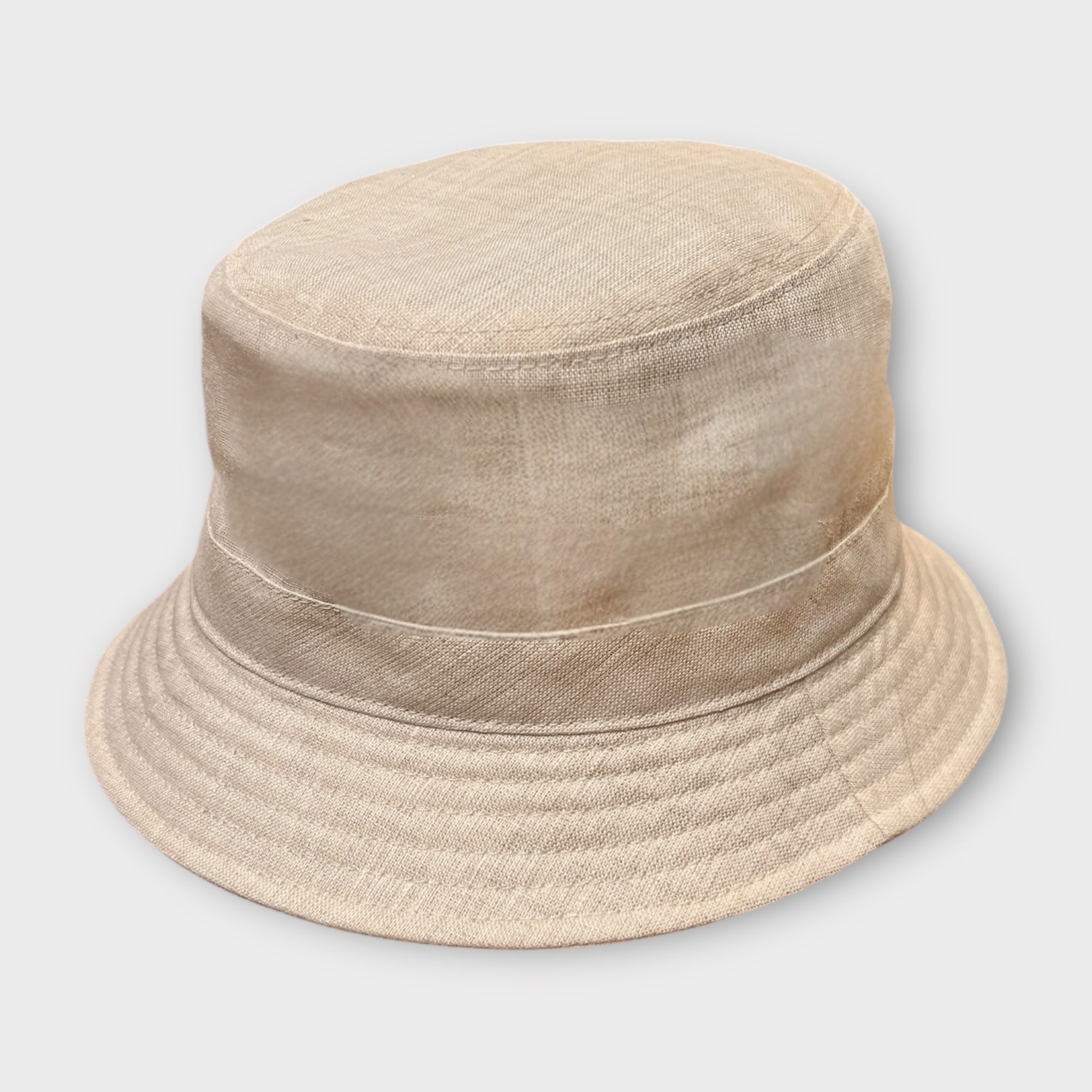 Cappello Pescatore Bucket In Lino