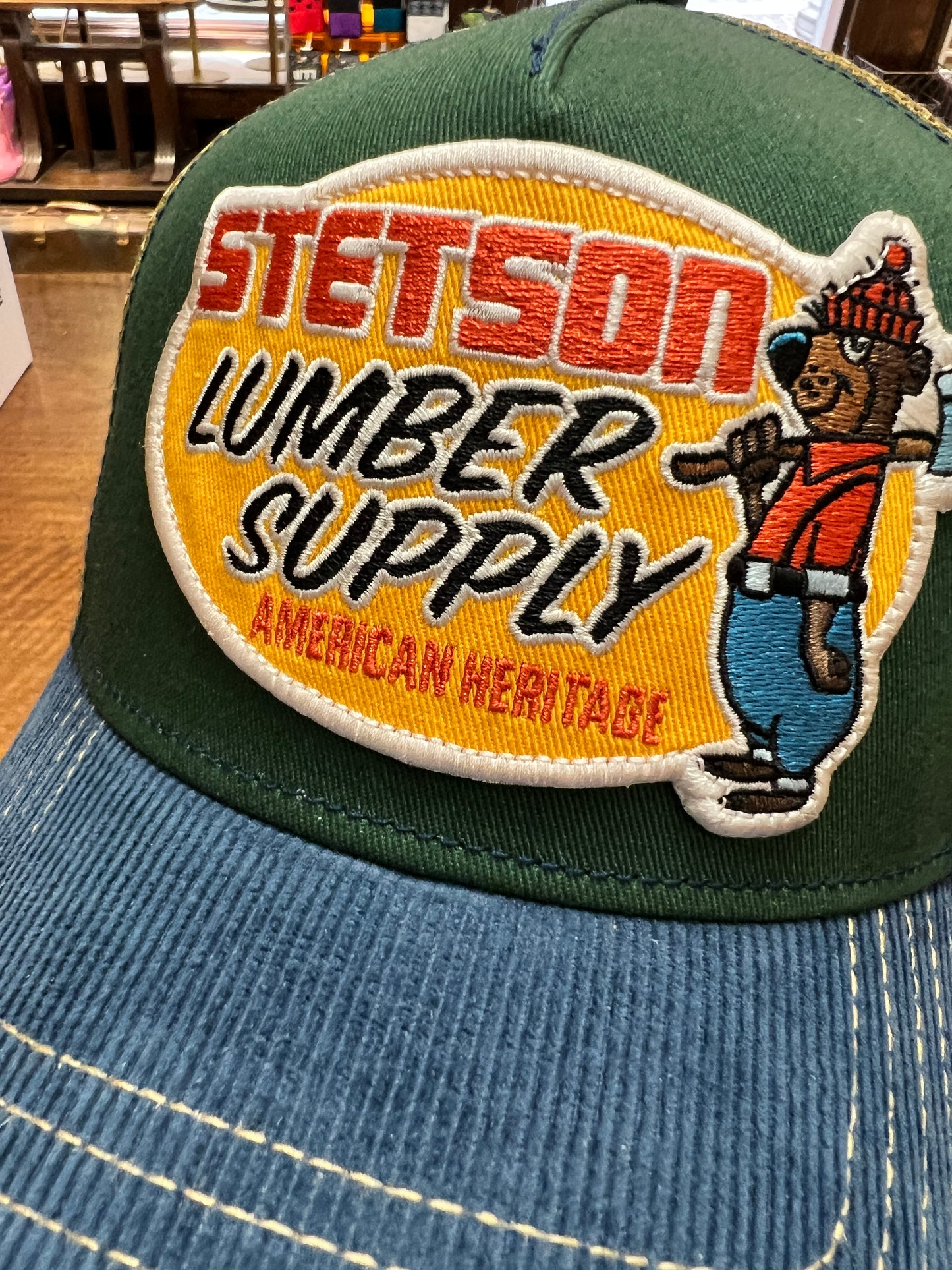 Baseball Trucker Stetson Lumber Supply American Heritage