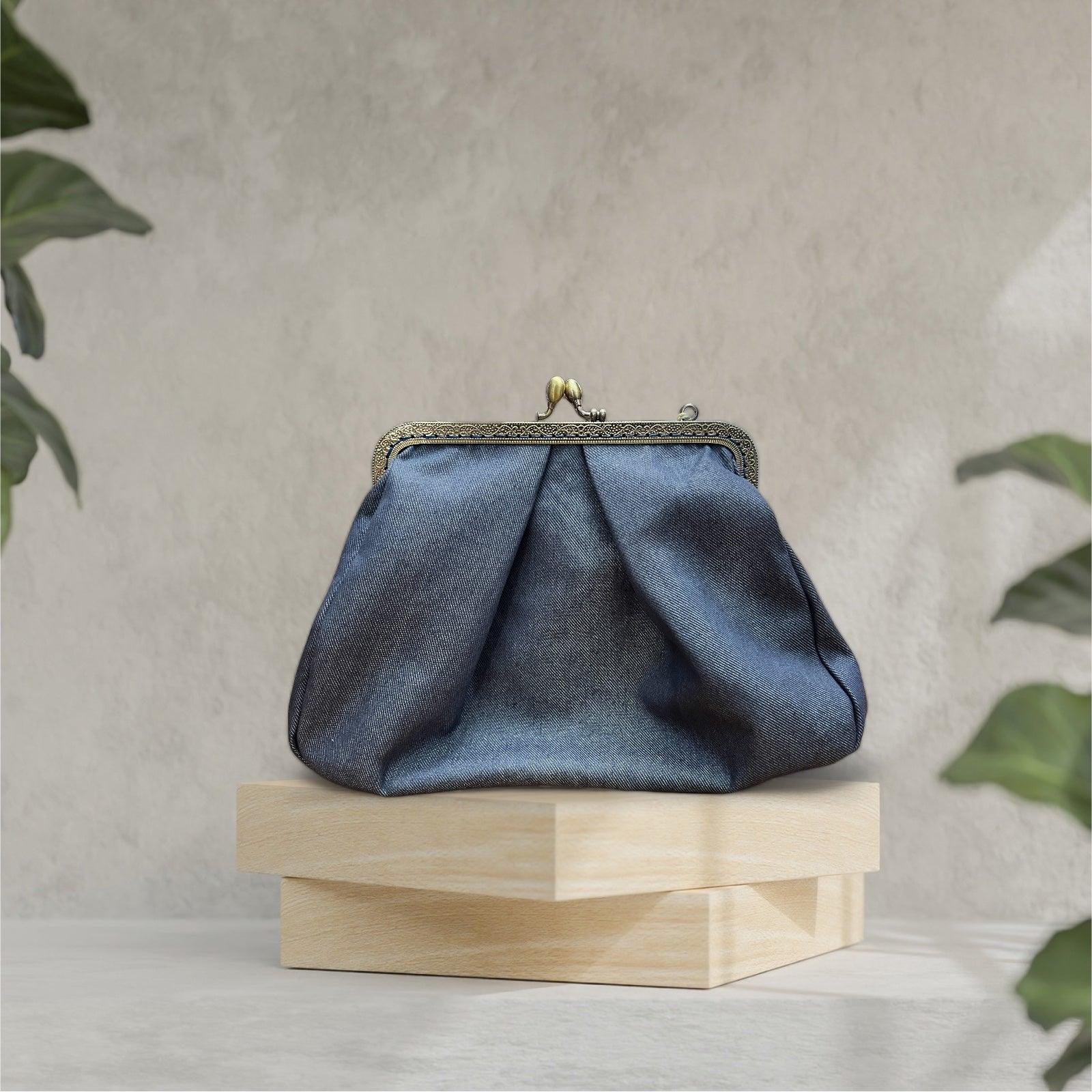 Borsa in Stile Vintage clic clac con Tracolla