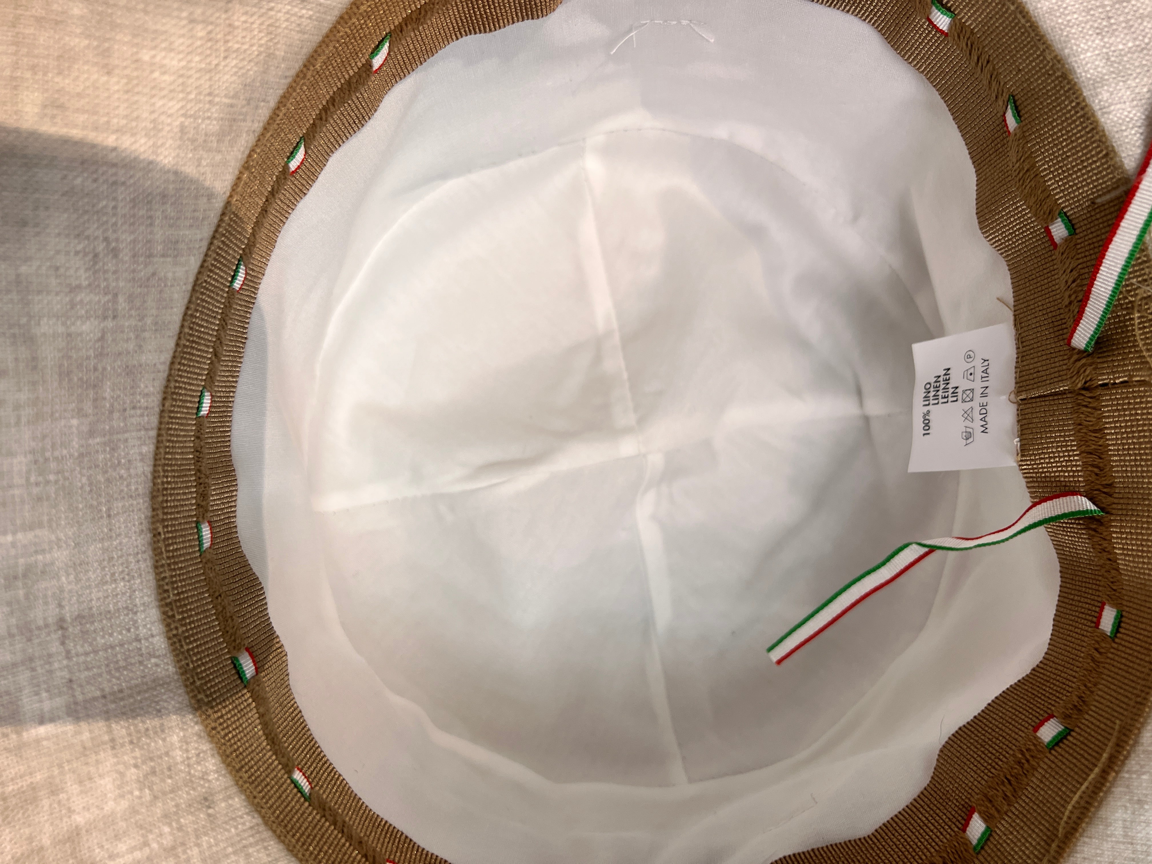 Cappello Donna Estivo In Lino Con Fascia