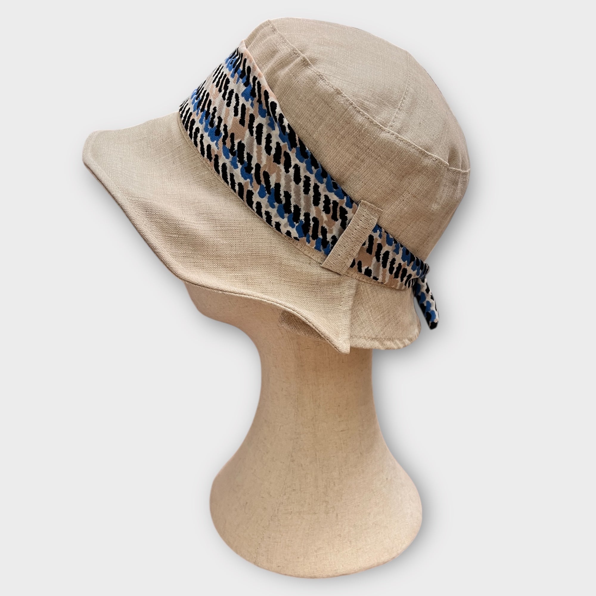 Cappello Donna Estivo In Lino Con Fascia