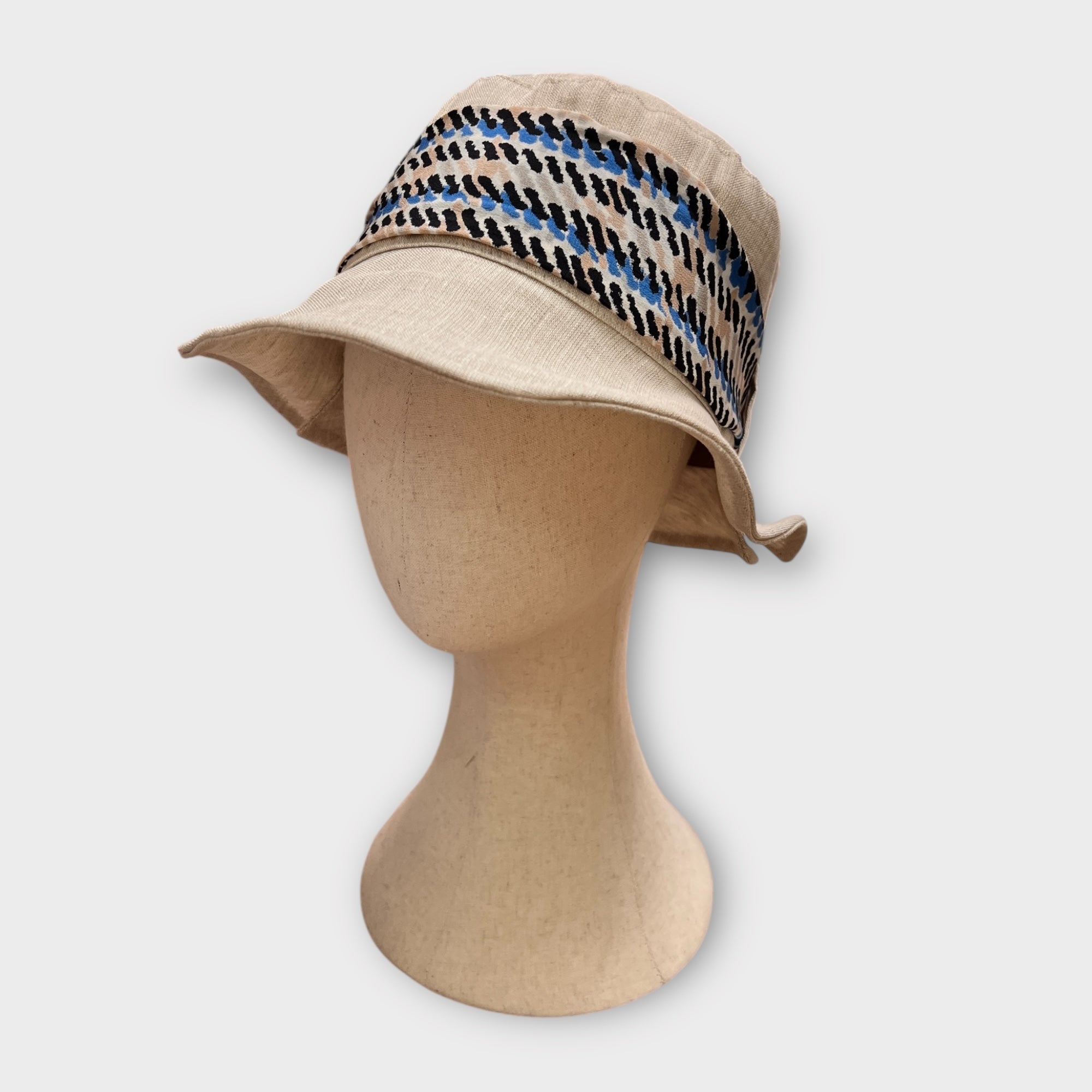 Cappello Donna Estivo In Lino Con Fascia