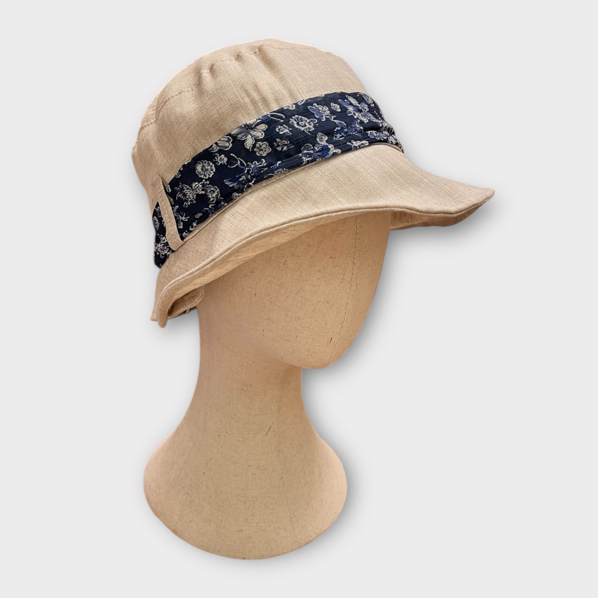 Cappello Donna Estivo In Lino Con Fascia