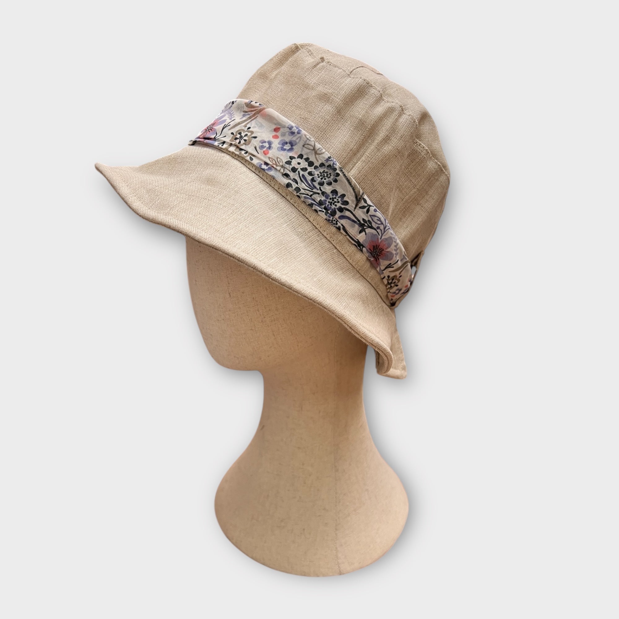 Cappello Donna Estivo In Lino Con Fascia