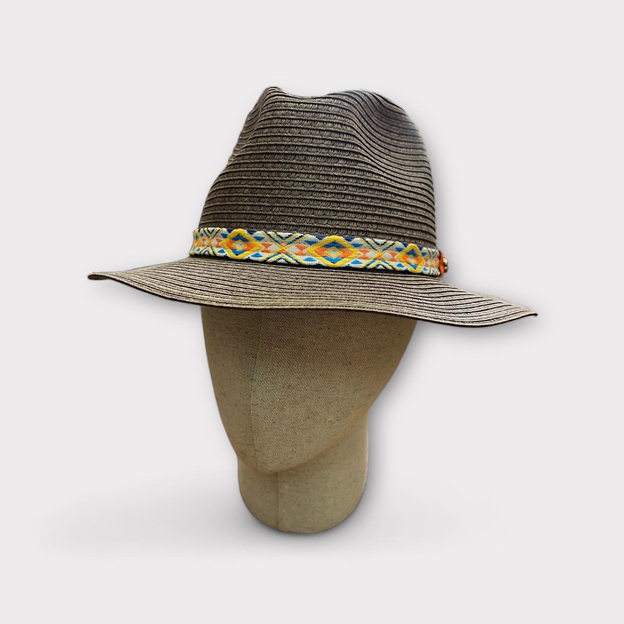 Cappello Fedora In Paglia Papier