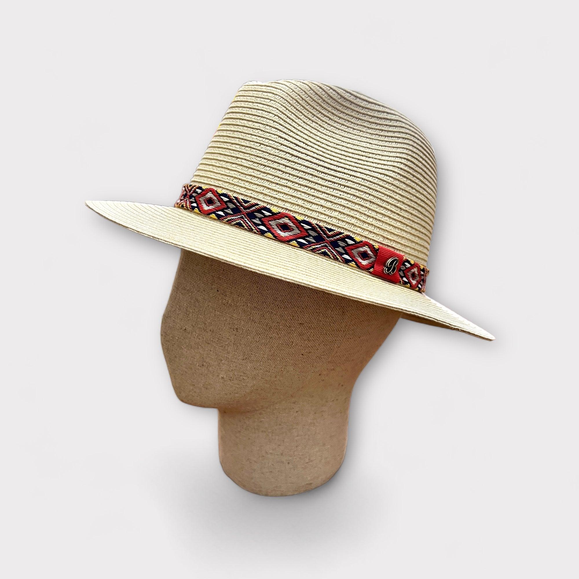 Cappello Fedora In Paglia Papier