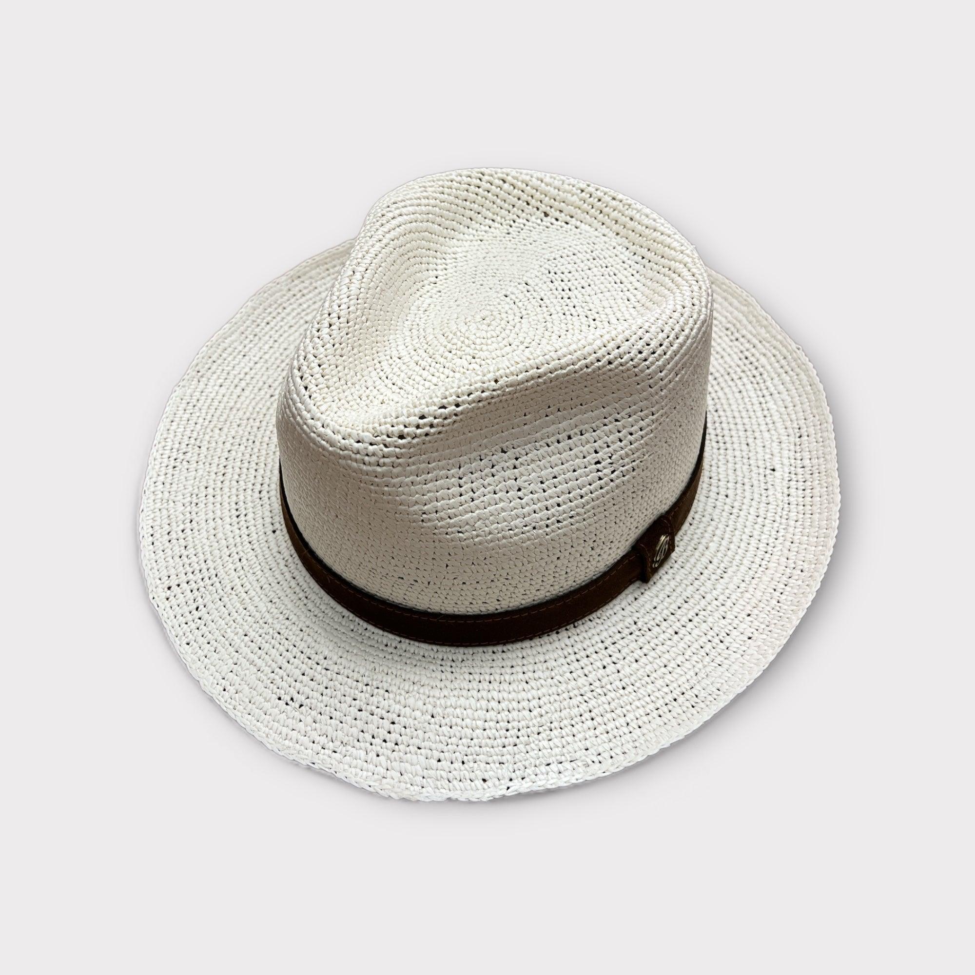 Cappello Estivo Panama Originale Ecuadoriano Crochet