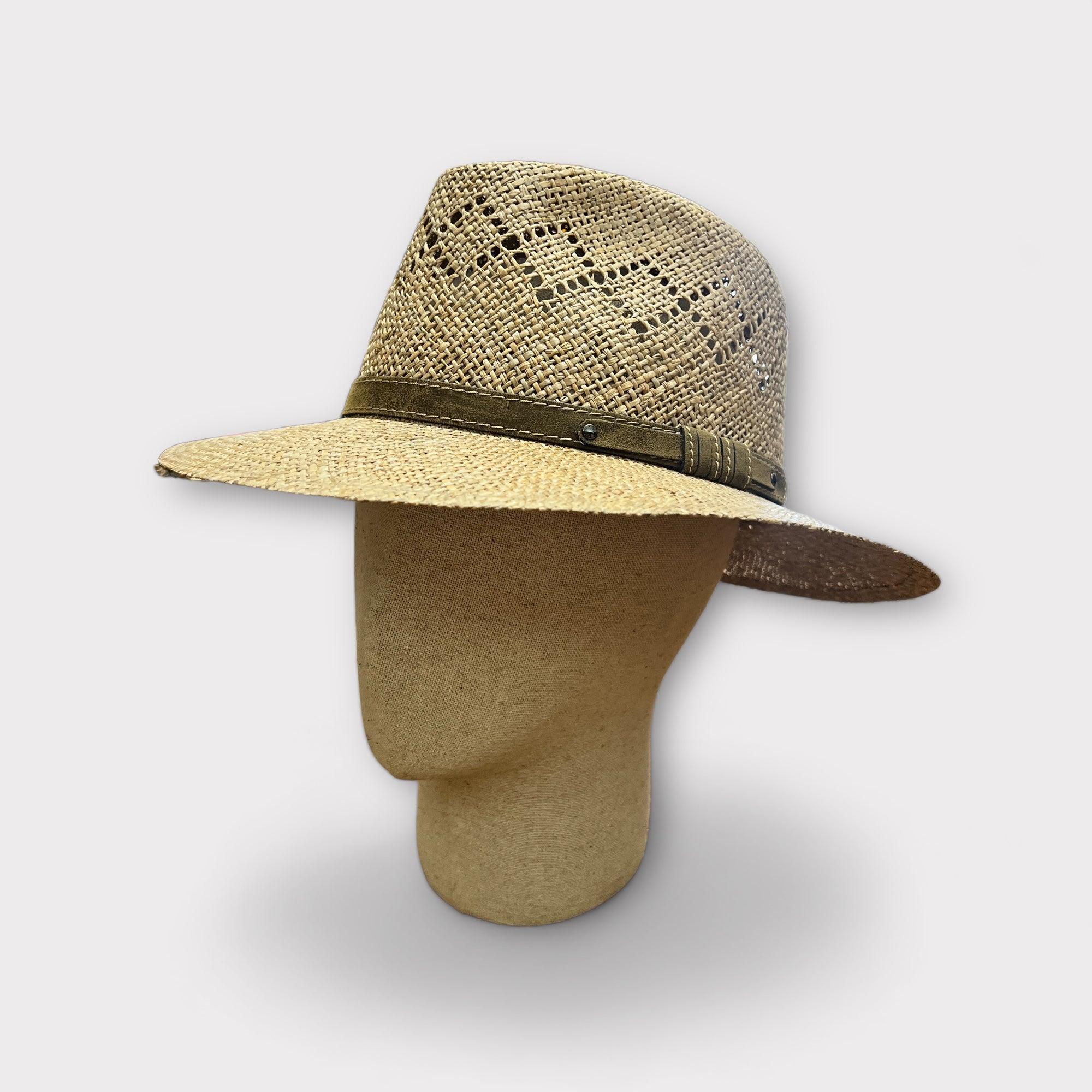 Cappello Fedora Uomo Estivo In Paglia Naturale