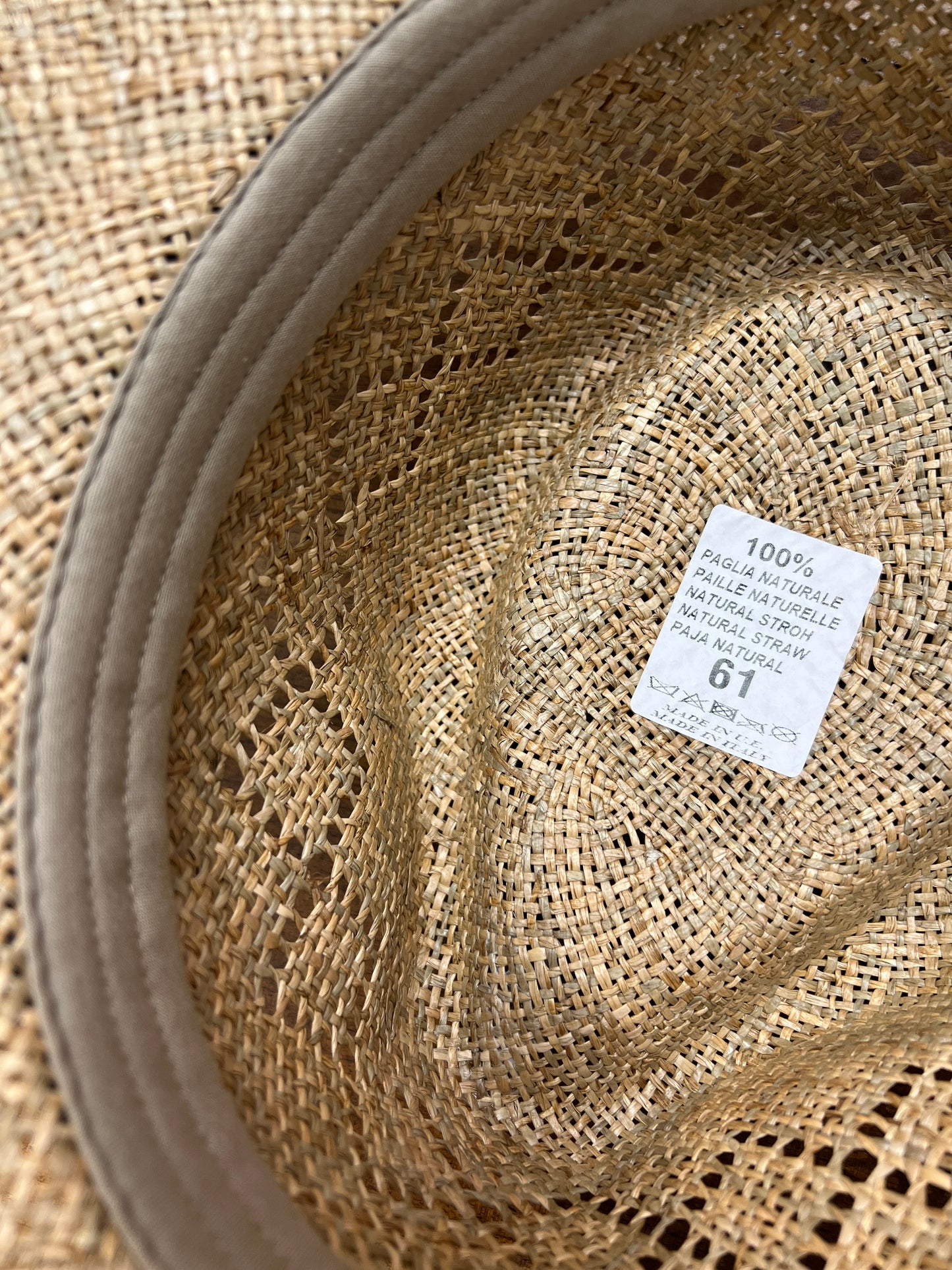 Cappello Fedora Uomo Estivo In Paglia Naturale