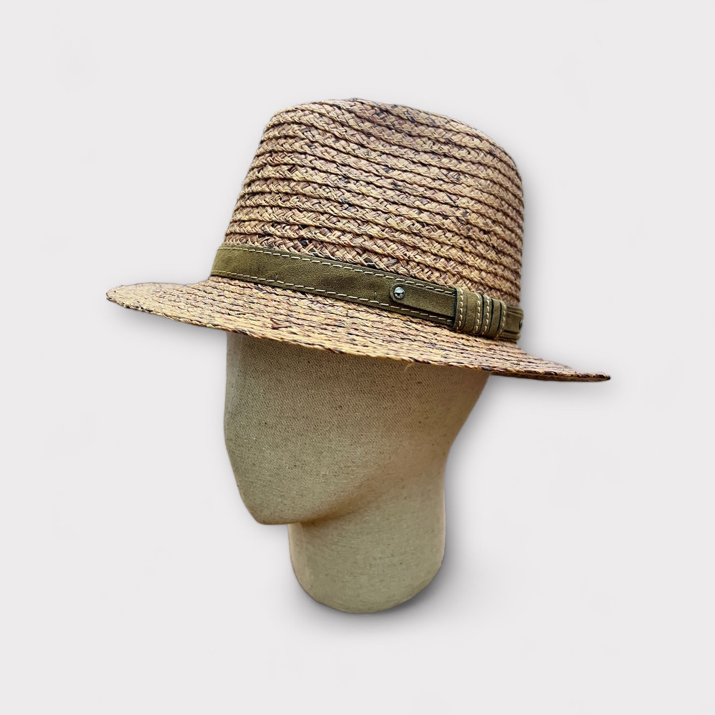 Cappello Estivo con fascia in pelle