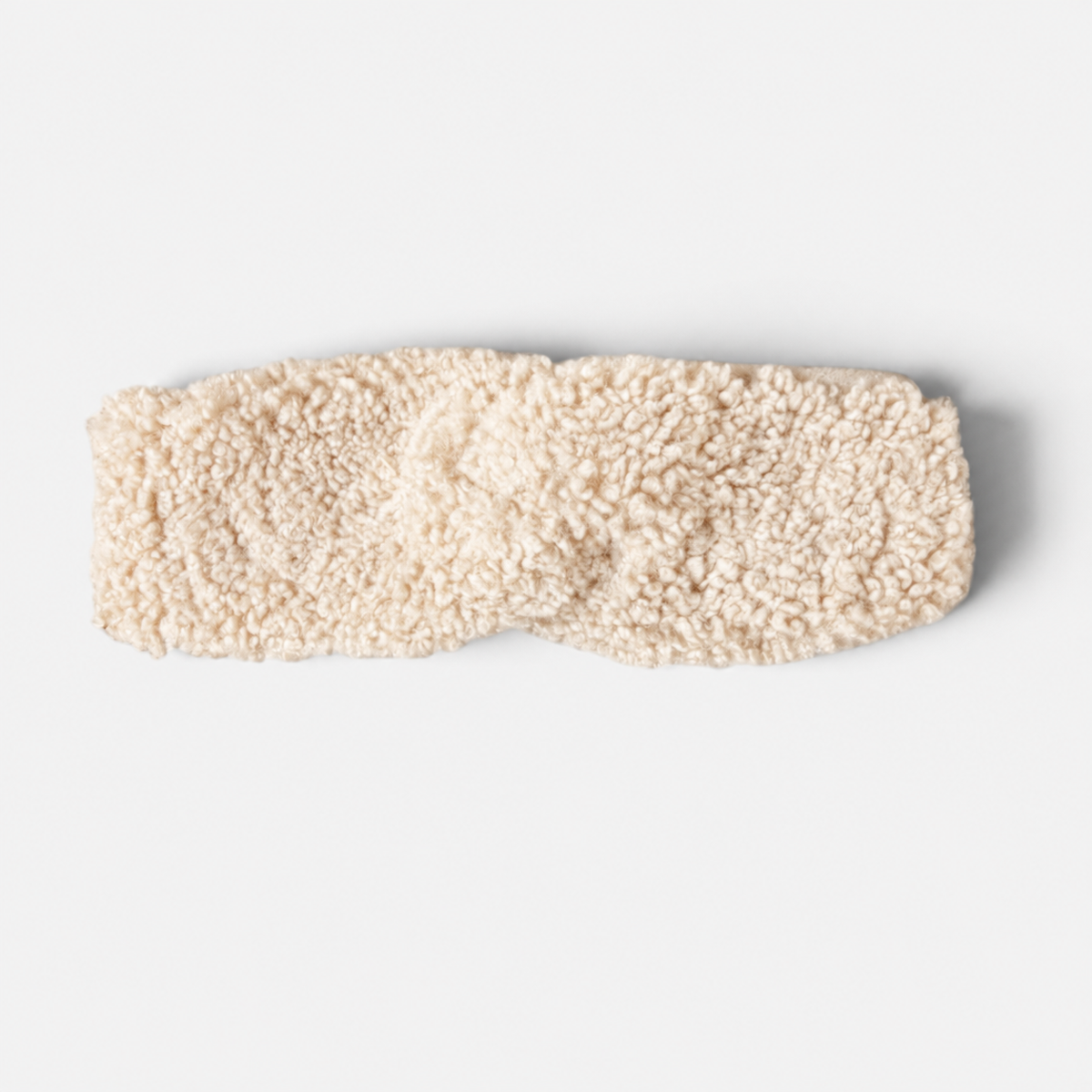 Morbida Fascia Con Incrocio In Eco Pelliccia "Teddy" / Fodera Pile