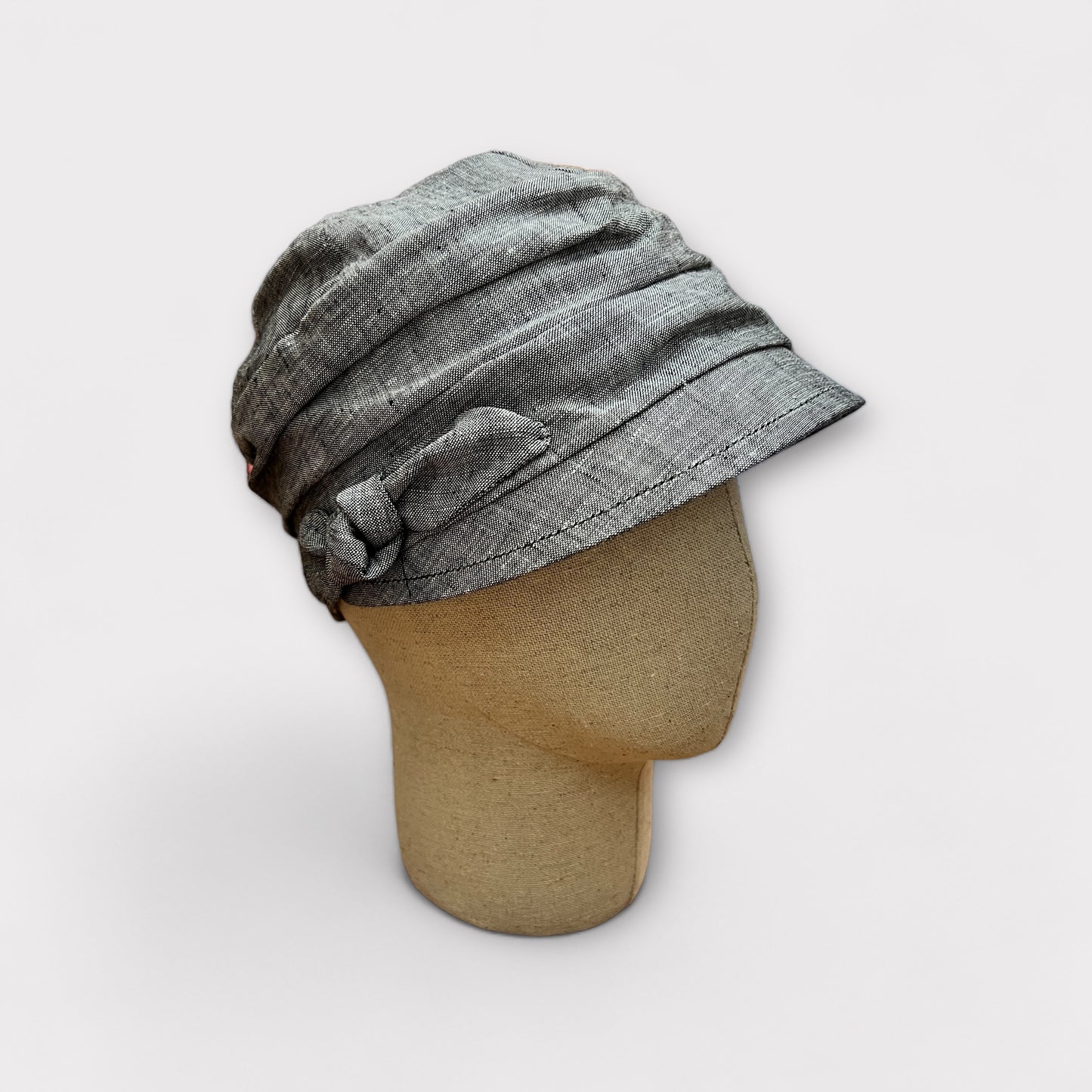 Cappello Estivo con Visiera Da Donna In Lino