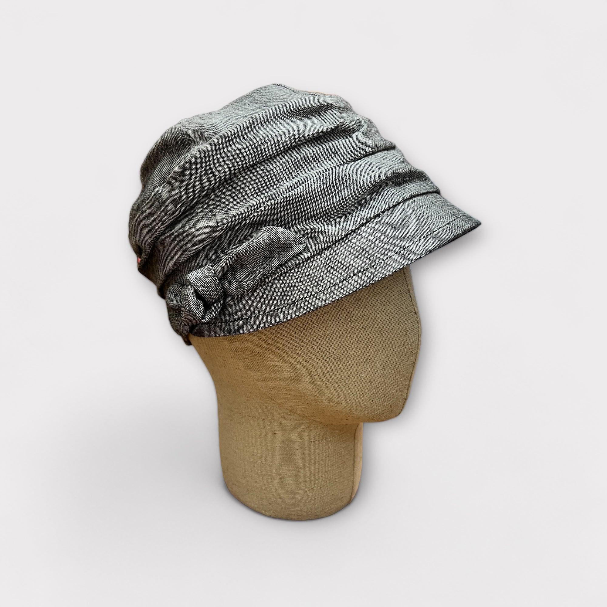 Cappello Estivo con Visiera Da Donna In Lino