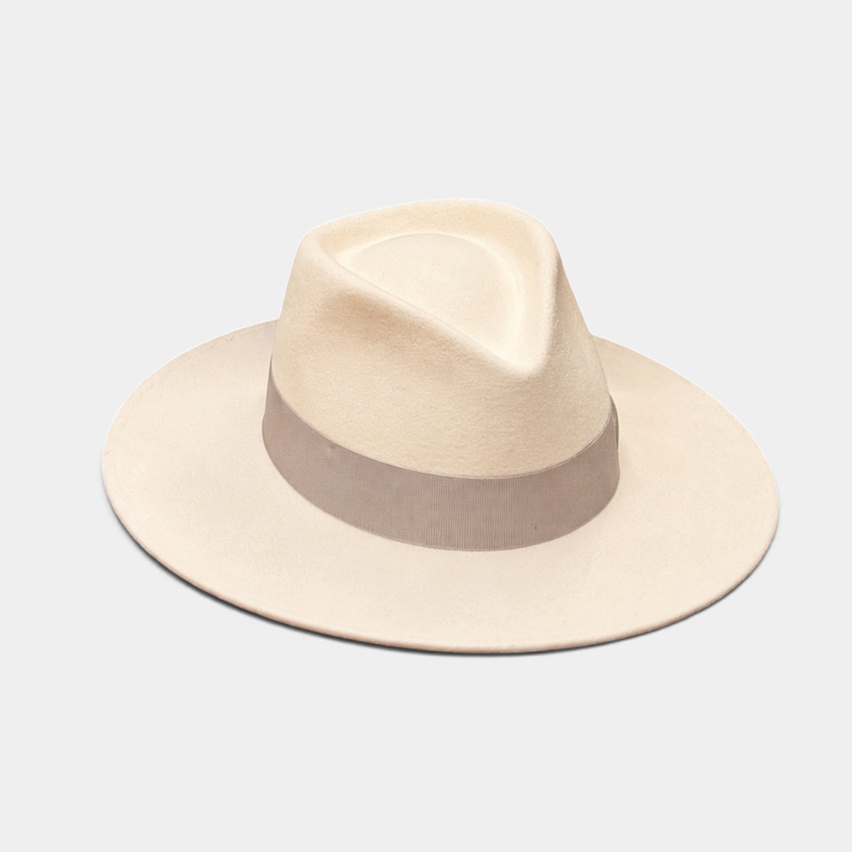 Cappello Unisex Ala Dritta In Feltro Di Lana Merinos