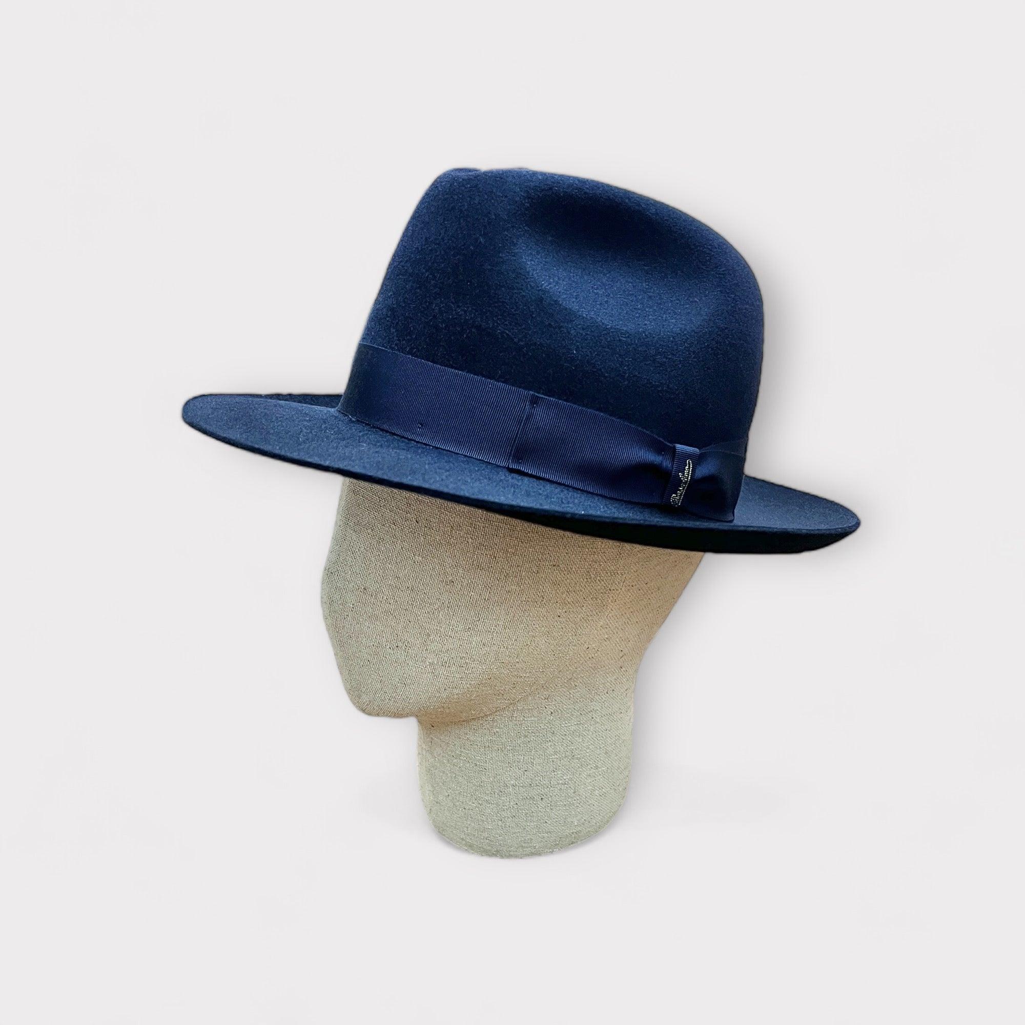 Borsalino Bogart Fedora Hat In Hare Felt Cappelleria Bacca