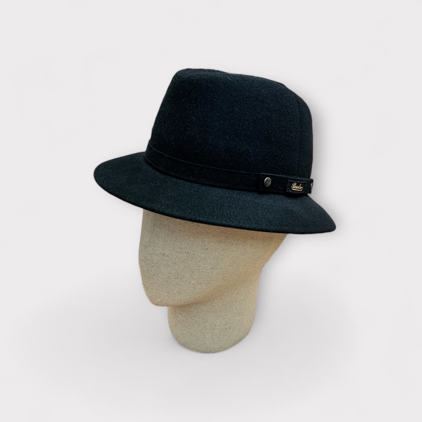 Cappello Borsalino Nero Pocket In Feltro Arrotolabile Traveller Alessandria