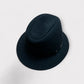 Cappello Borsalino Nero Pocket In Feltro Arrotolabile Traveller Alessandria