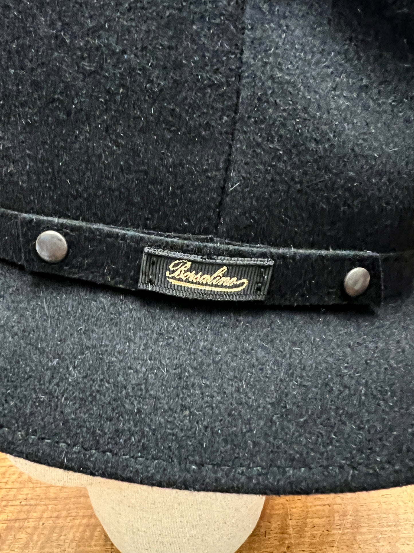 Cappello Borsalino Nero Pocket In Feltro Arrotolabile Traveller Alessandria