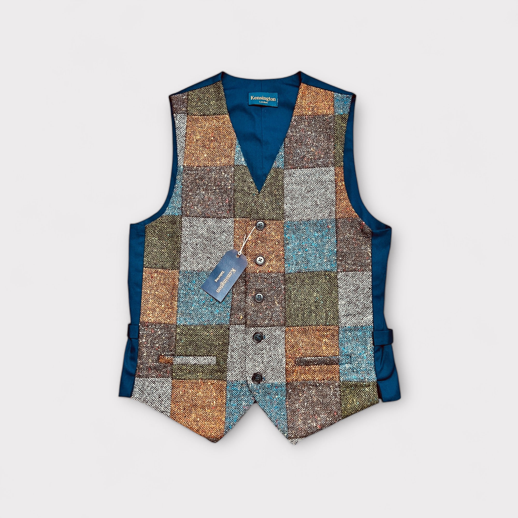 Gilet In Lana Patchwork