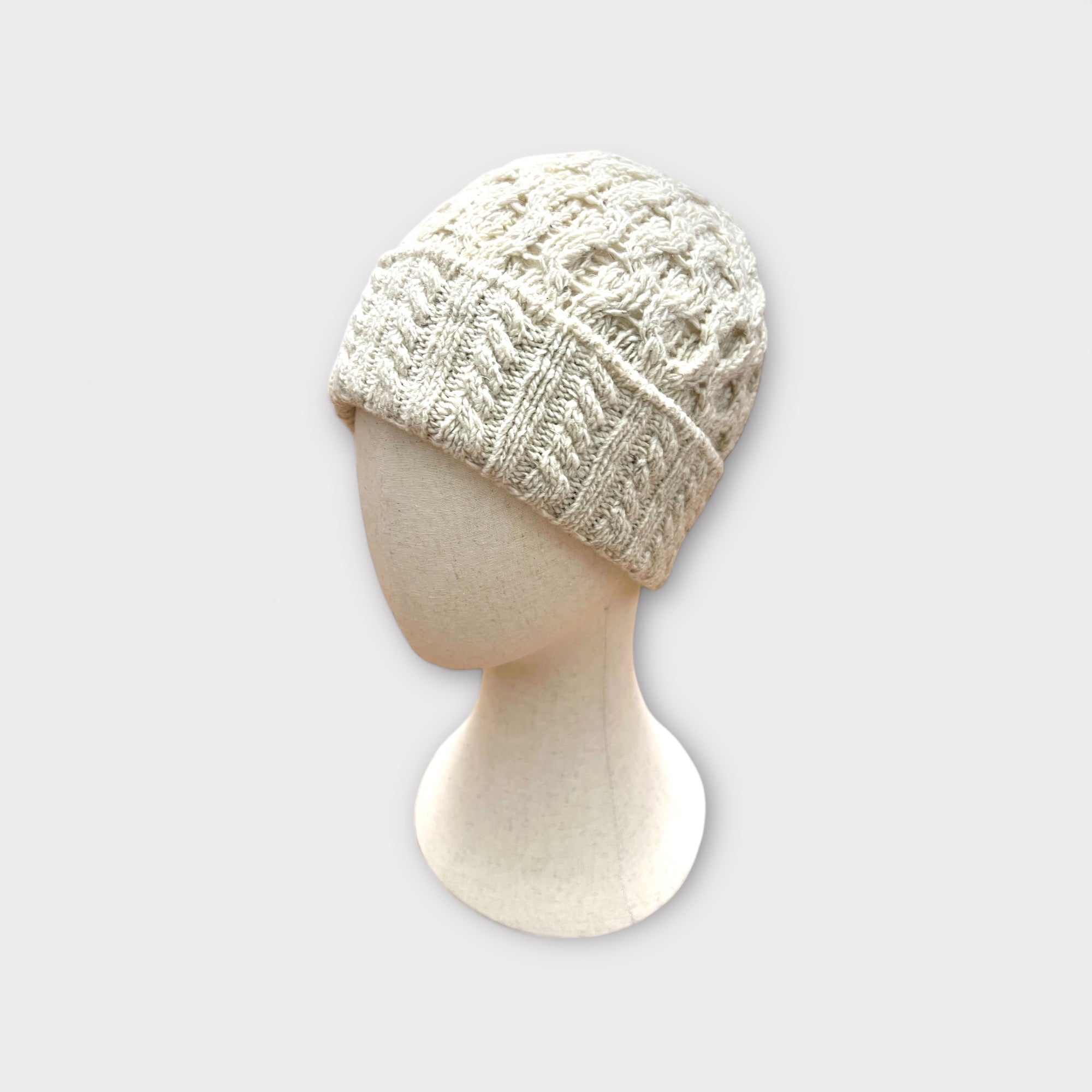 Berretto Beanie Unisex Lana Cashmere Honeycomb Ireland's Eye