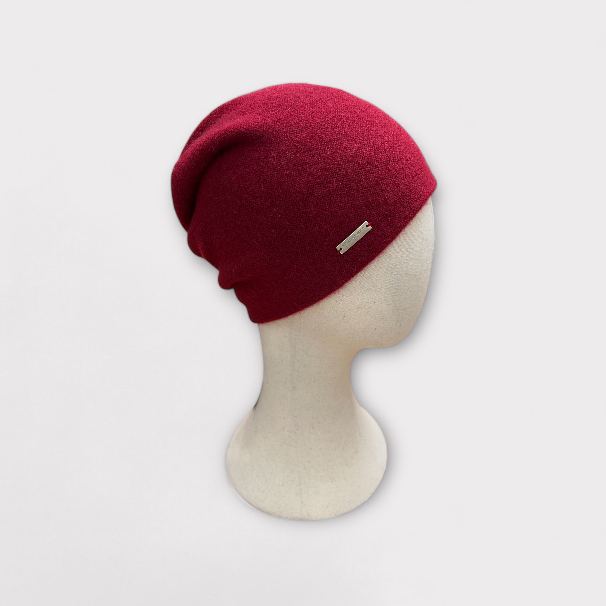 Berretto beanie in puro cashmere