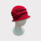 Cappello da donna cloche in lana cotta