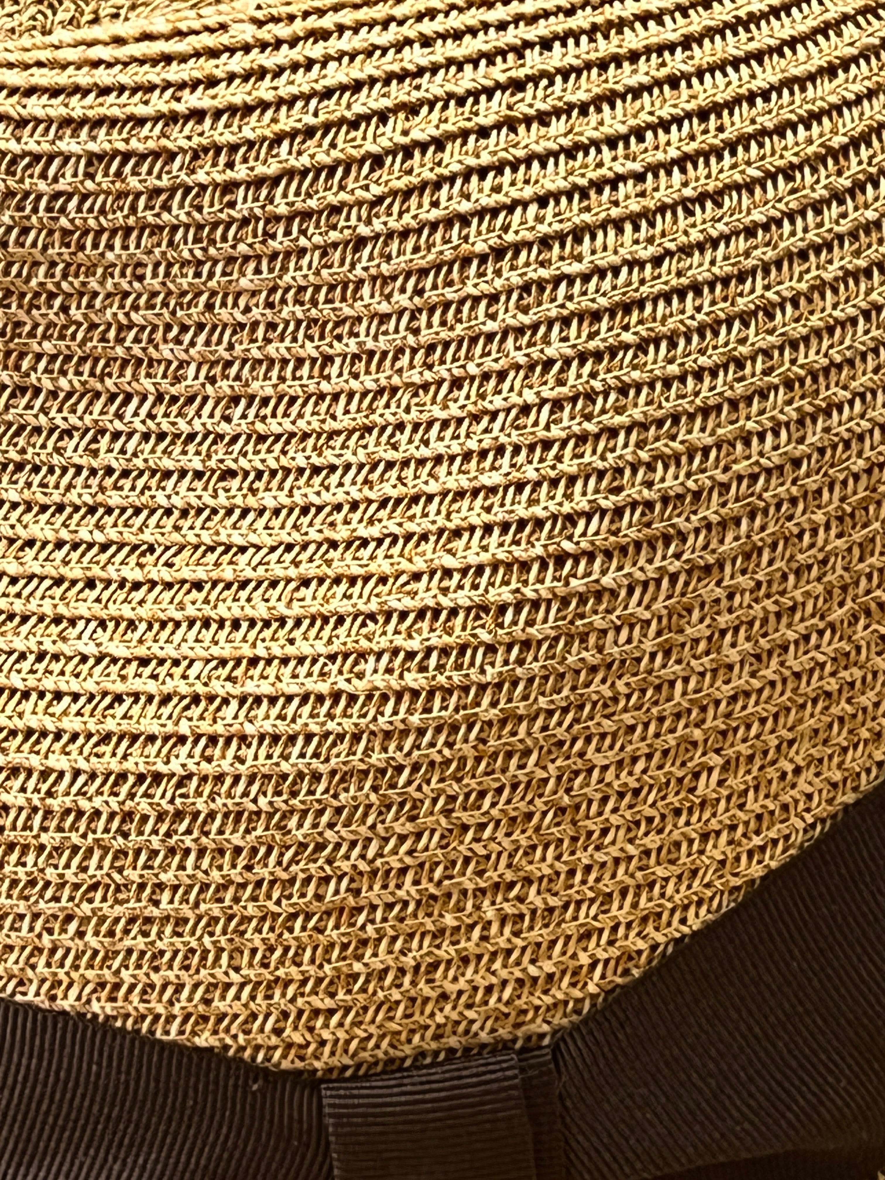 Cappello Fedora Estivo In Paglia Nastro Marrone