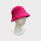 Cloche donna Bucket in angora fuxia