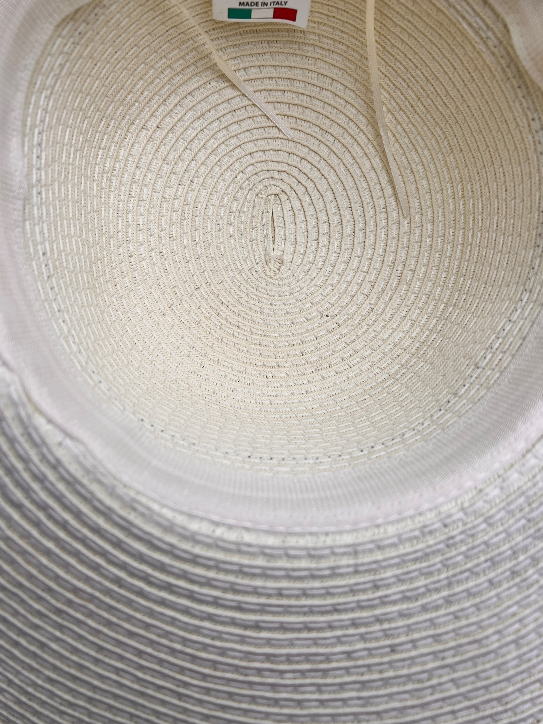 Cappello Estivo Donna Ala Larga Col. Avorio Fascia Nera