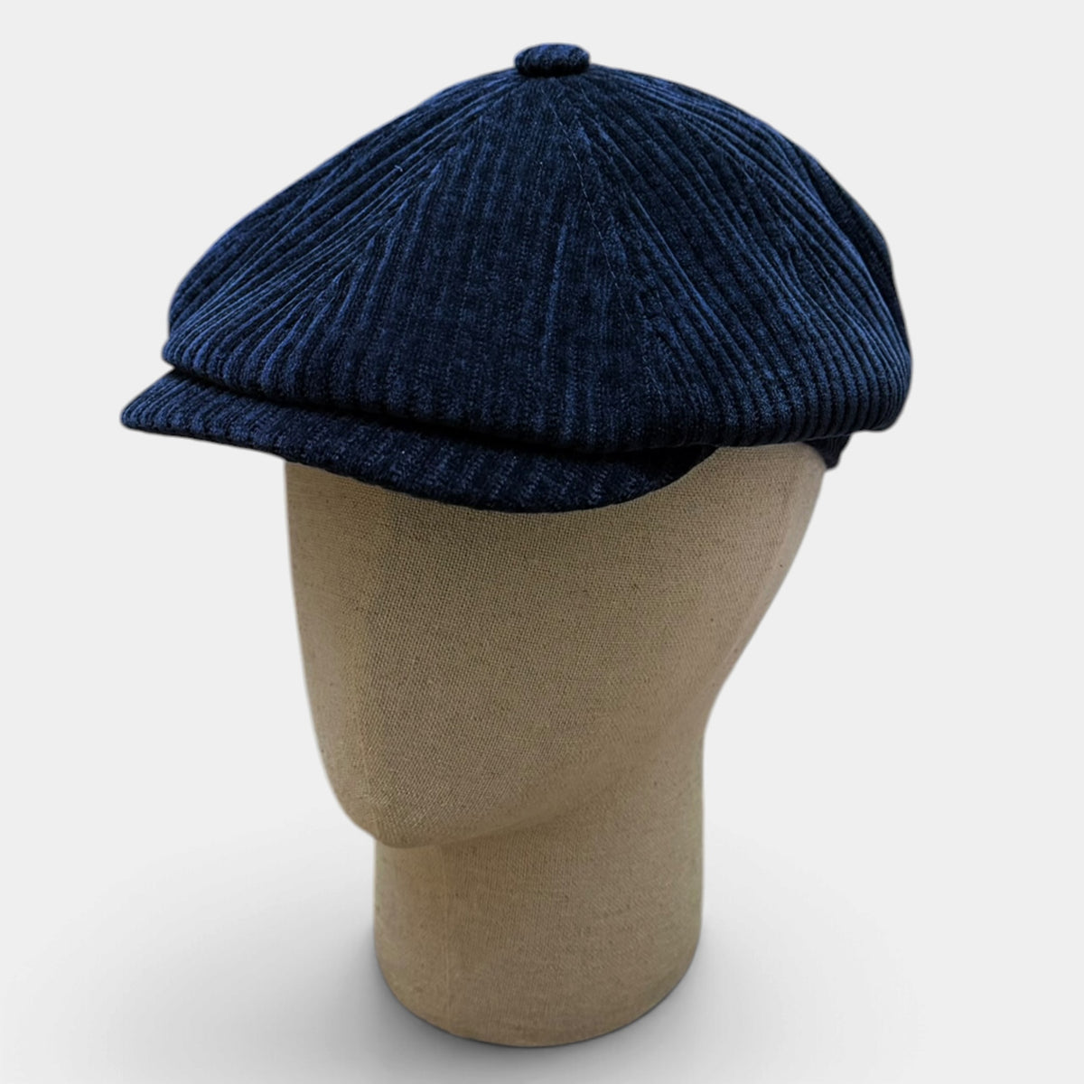 Coppola Irlandese Hatteras Stetson in Velluto A Coste Blu Navy - Cappelleria Bacca