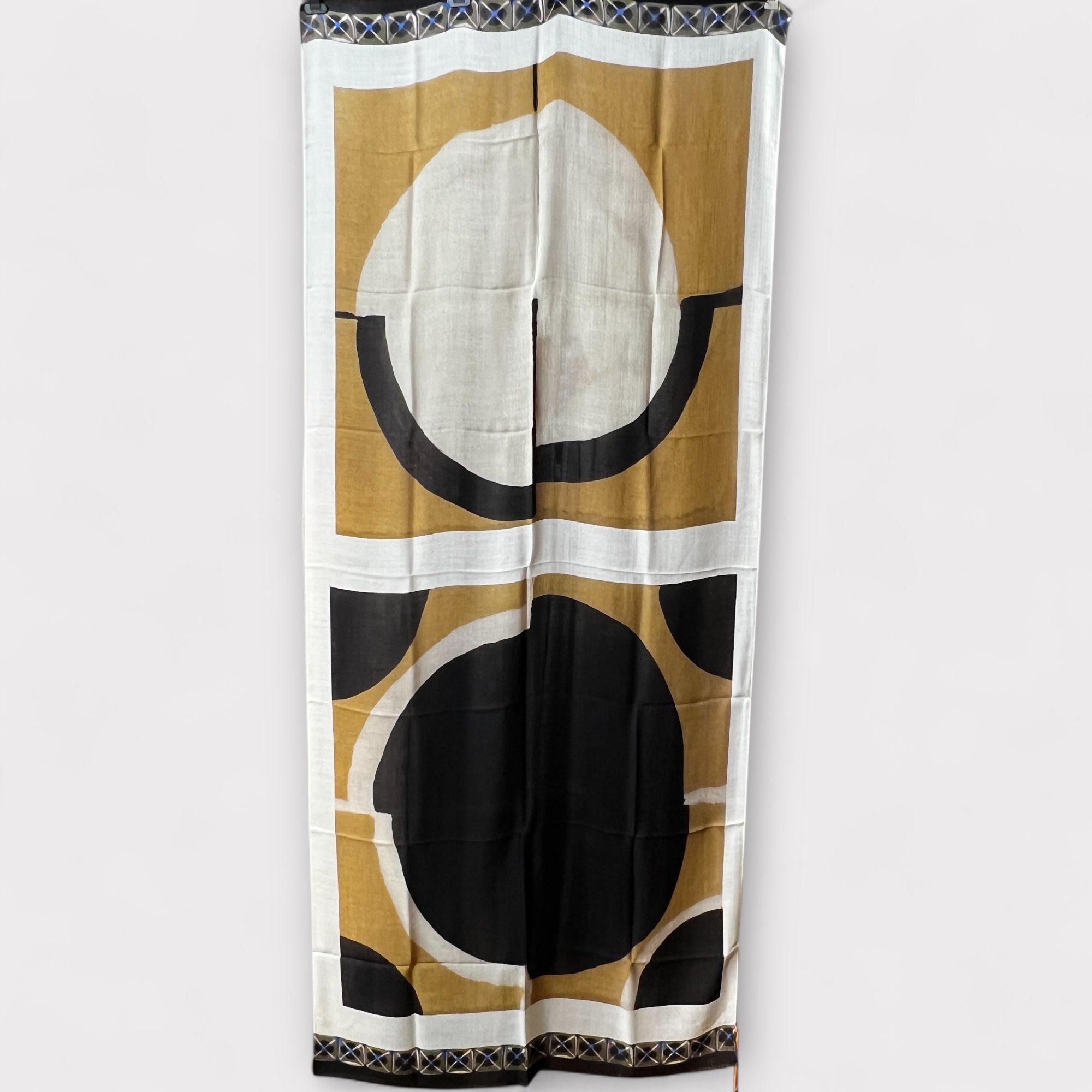 Sciarpa Sottile In Lana e Seta Chevron 90 x 200 cm