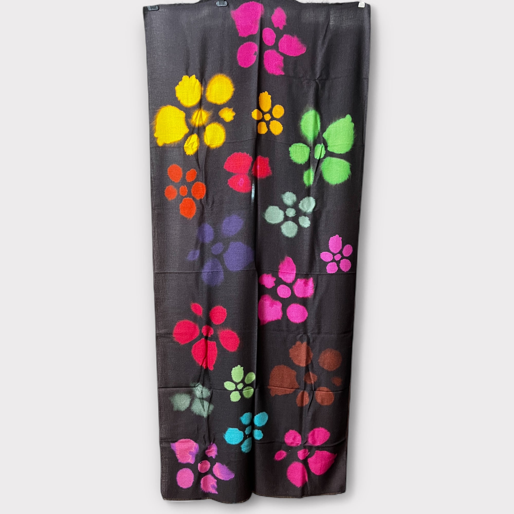 Stola-Sciarpa Sottile In Twill Di Pura Lana 90 x 200 cm