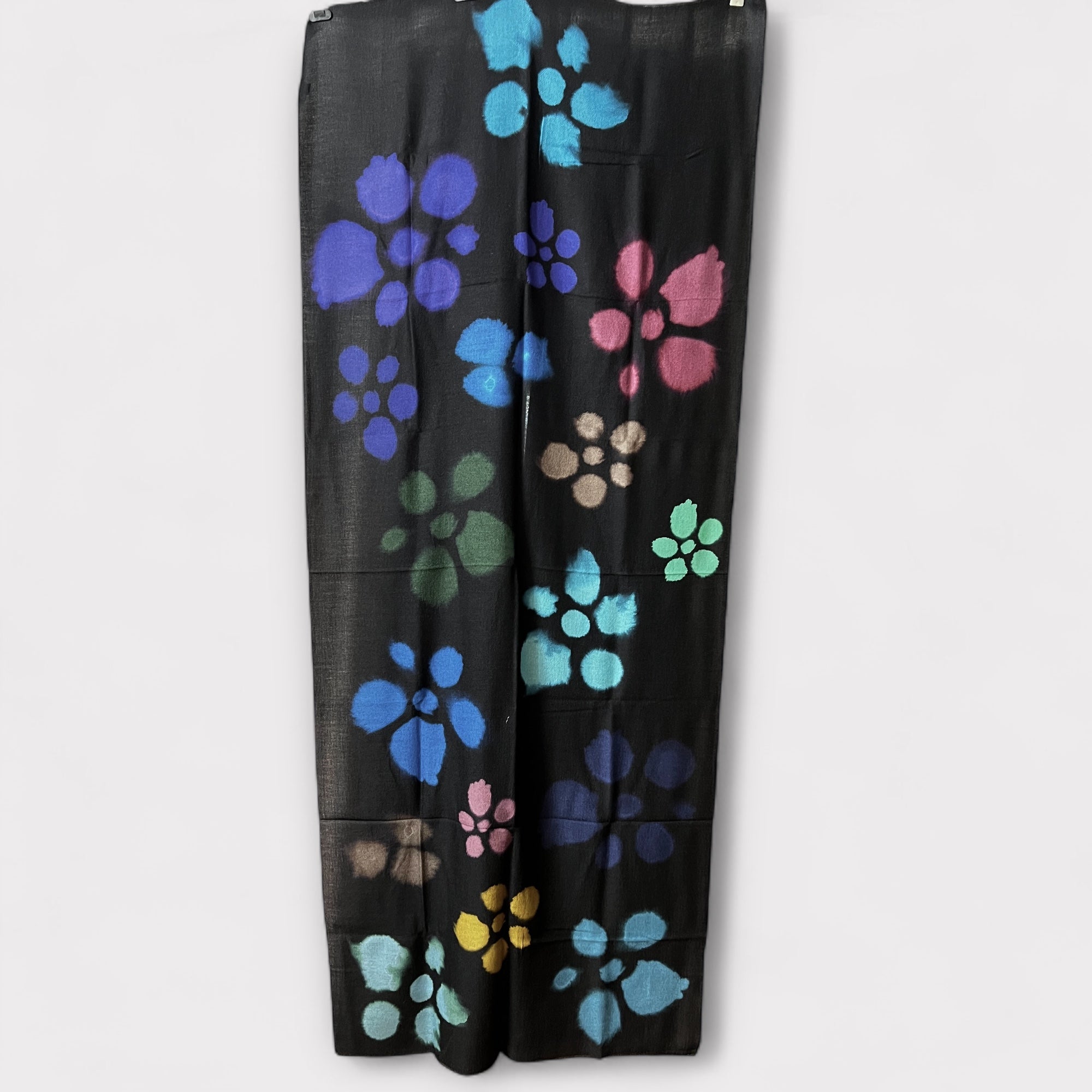 Stola-Sciarpa Sottile In Twill Di Pura Lana 90 x 200 cm