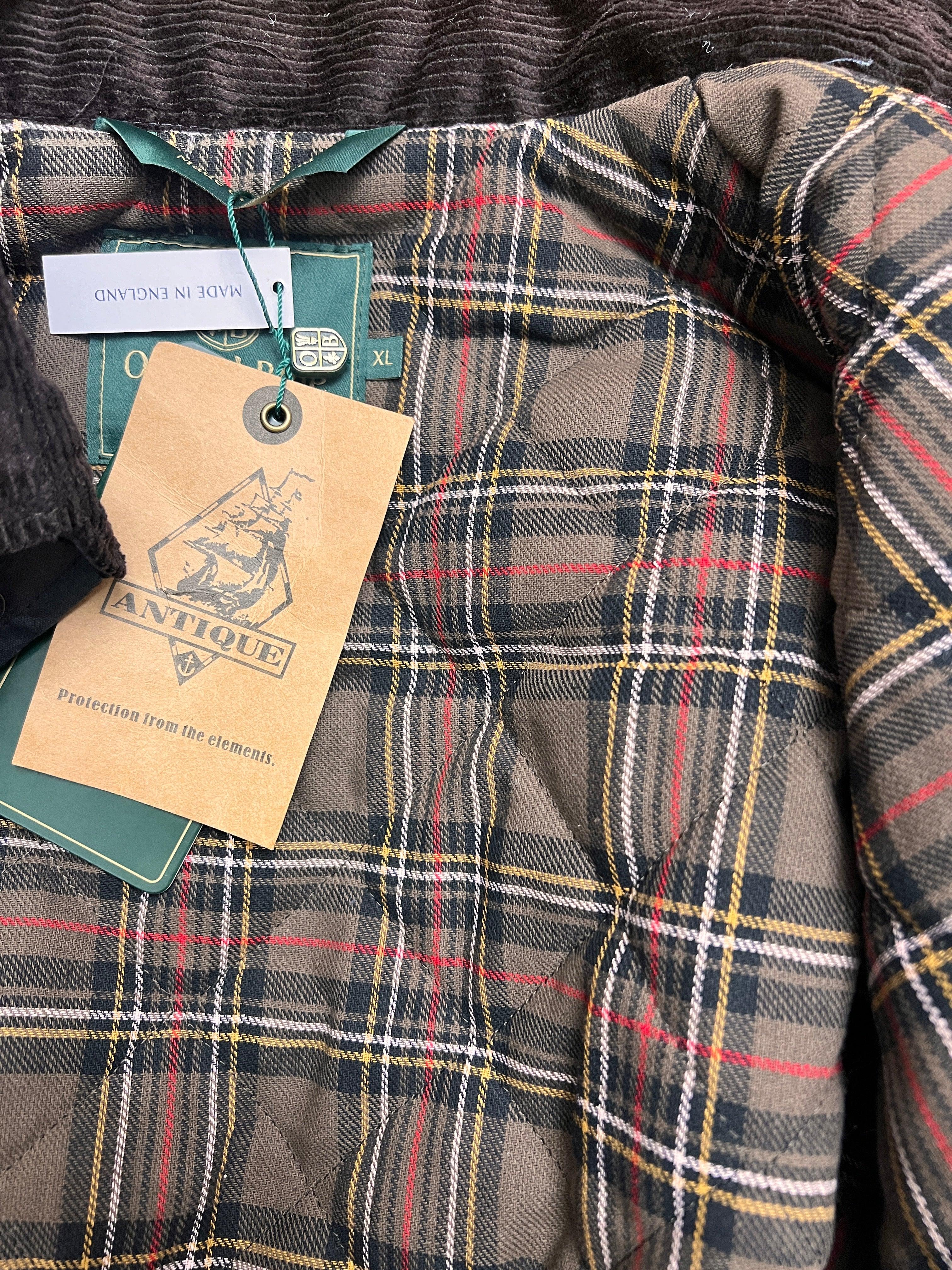 Giacca Alum Wax Shirt In Cotone Cerato Oxford Blue Cappelleria Bacca