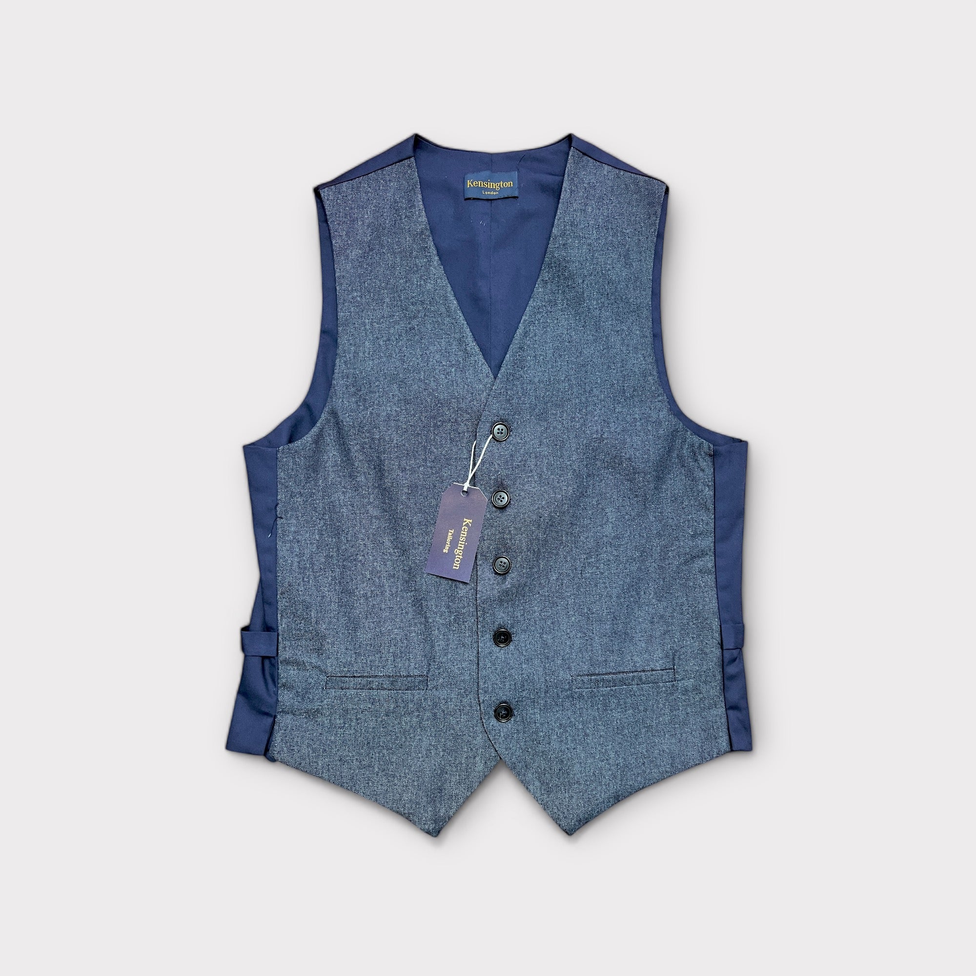 Gilet In Cotone Jeans Blu Denim Texas